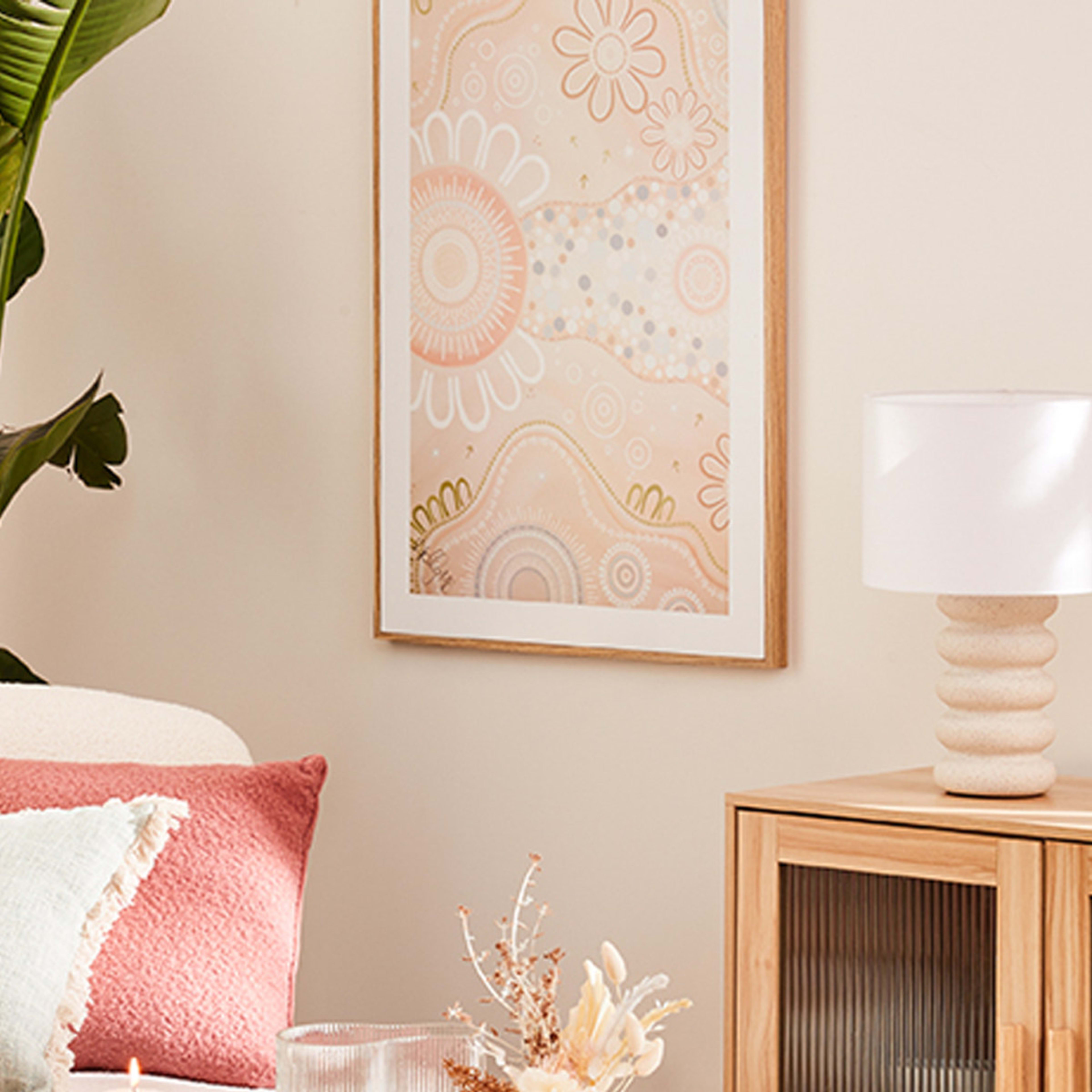 Leaving Footprints Framed Canvas Kmart