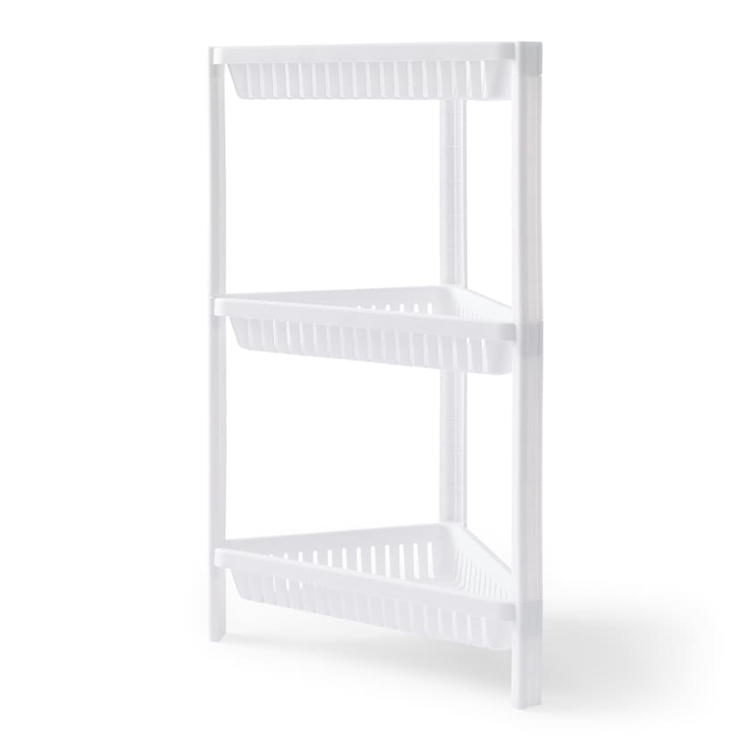 3 Tier Plastic Corner Shelf Kmart