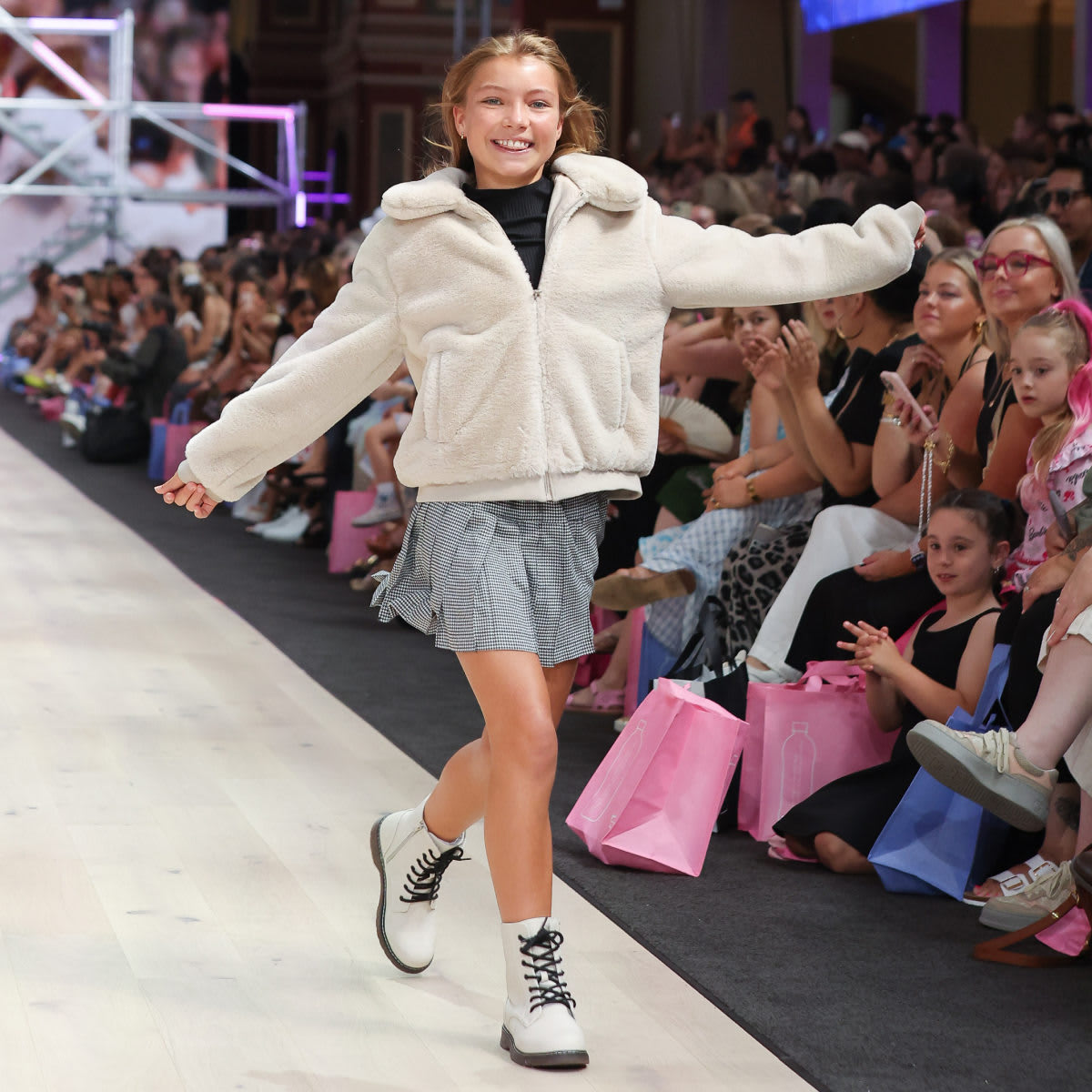 Checkered Pleated Skirt Kmart