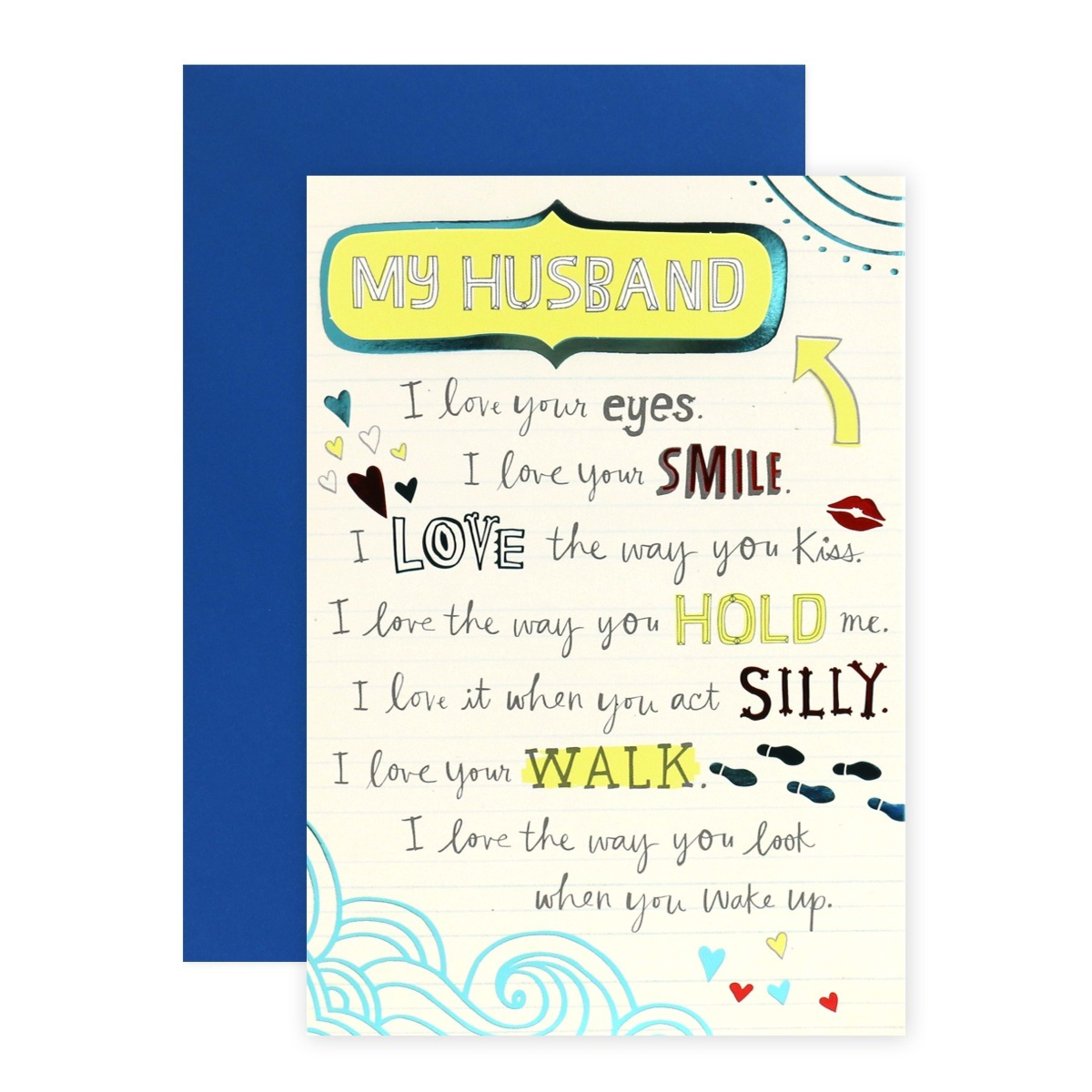 1 Connections from Hallmark Birthday Card For Husband - I Love You