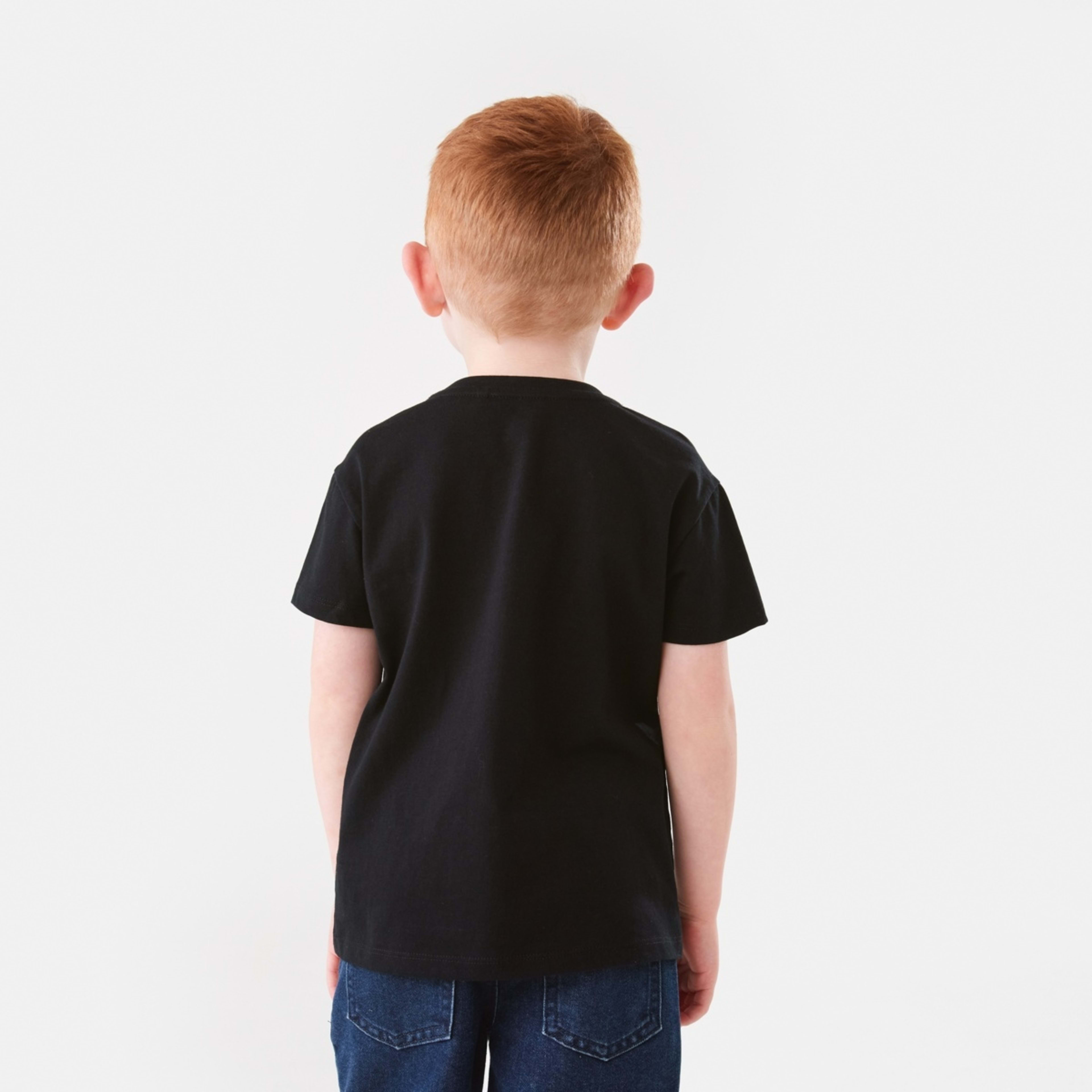 2 Mirror Foil Print T-shirt Blk Soccr, 2 of 8