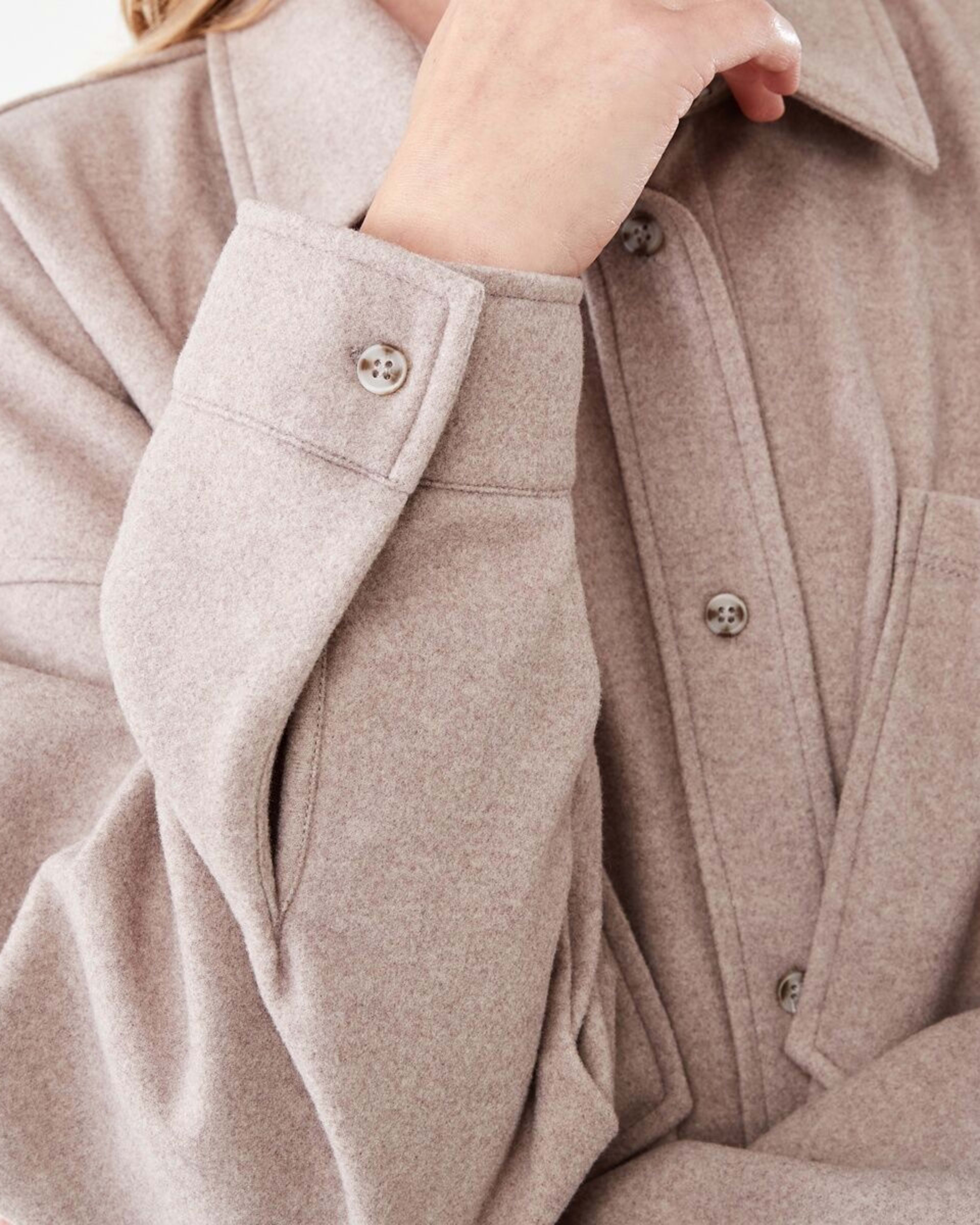 7 Long Sleeve Soft Touch Shirt Taupe Mrl, 7 of 7