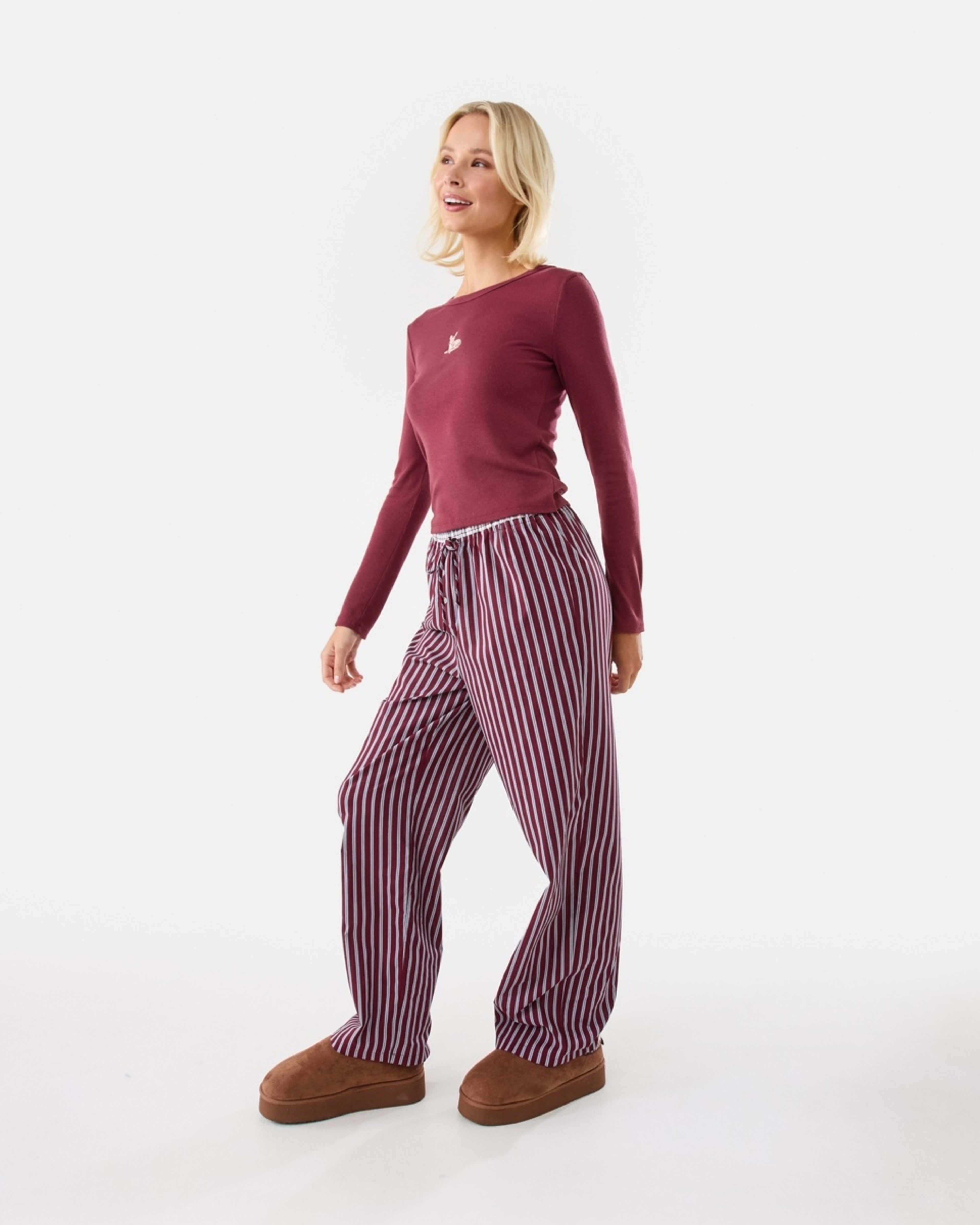 3 Long Sleeve Rib Print Top Deer, 3 of 6