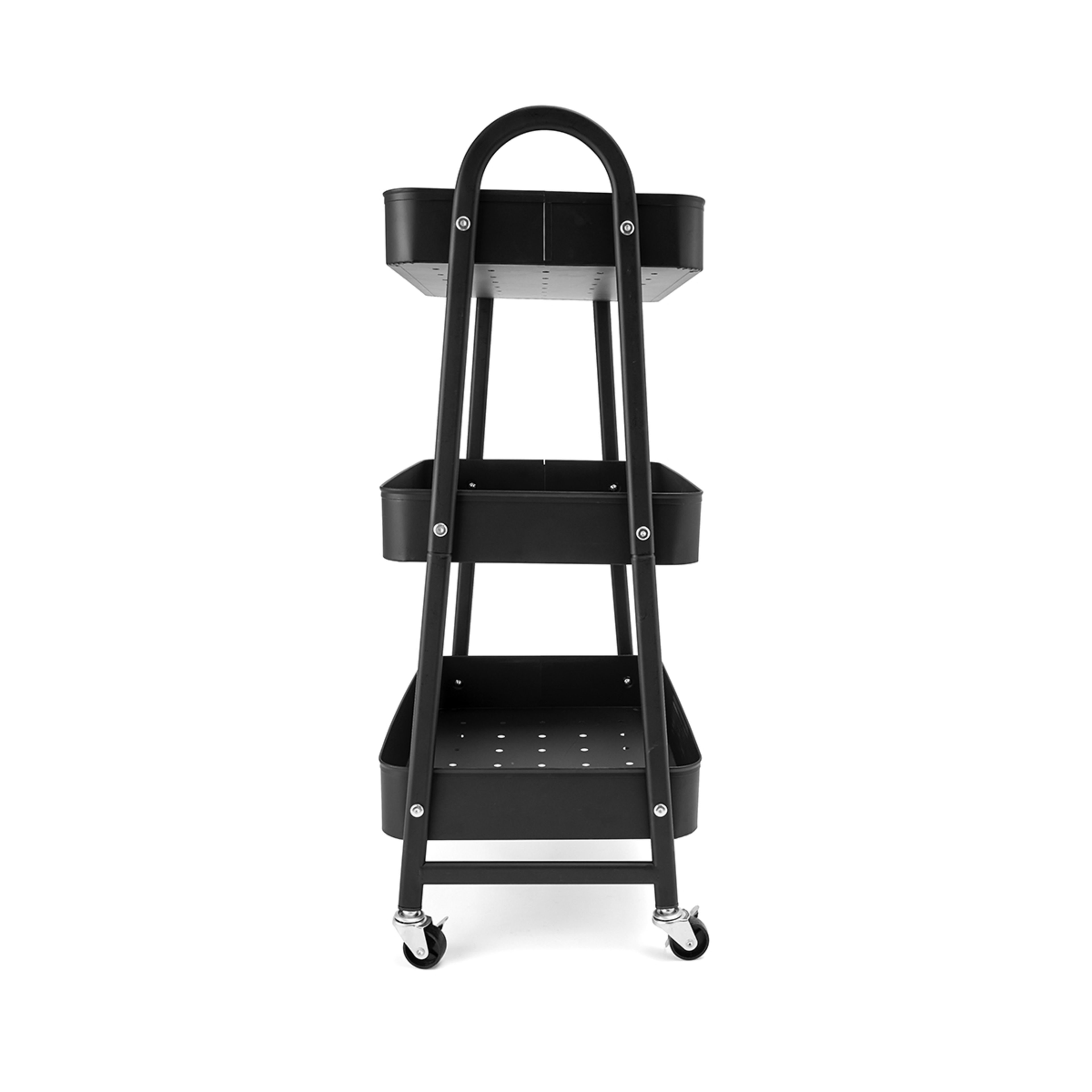 5 Black 3 Tier Trolley, 5 of 8