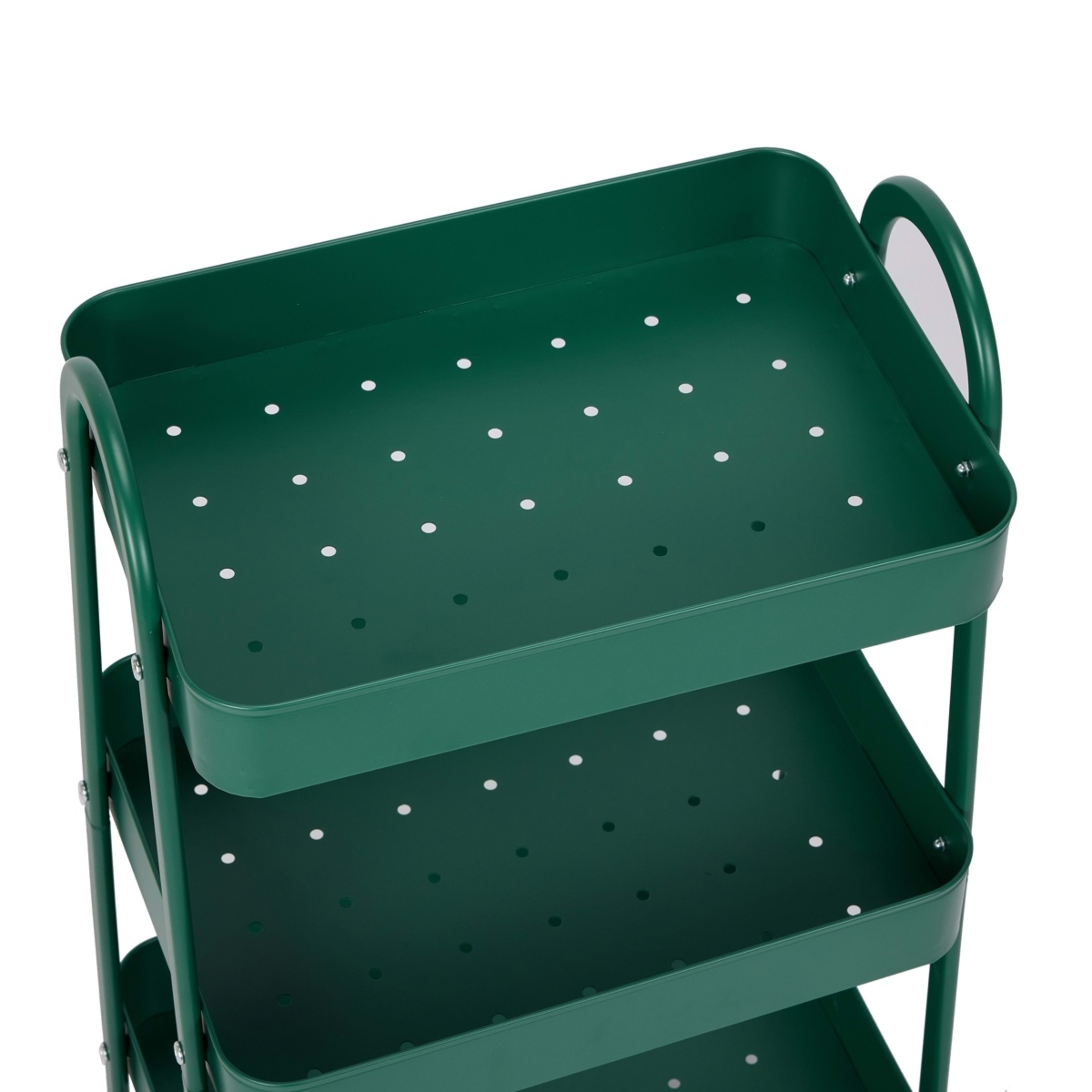 4 Green 3 Tier Trolley, 4 of 7