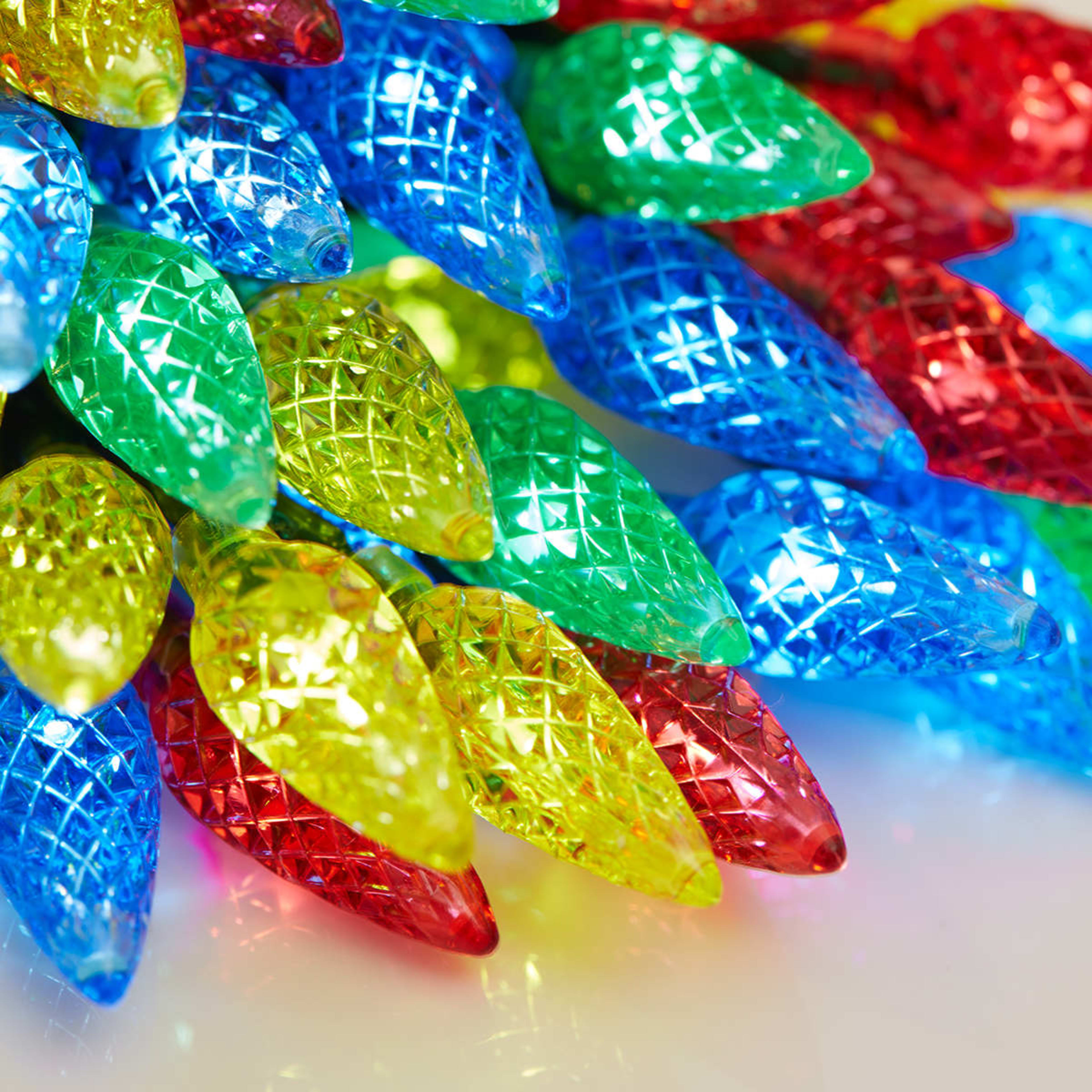 Solar Powered 150 LED Multi Colour Christmas Berry Lights Kmart