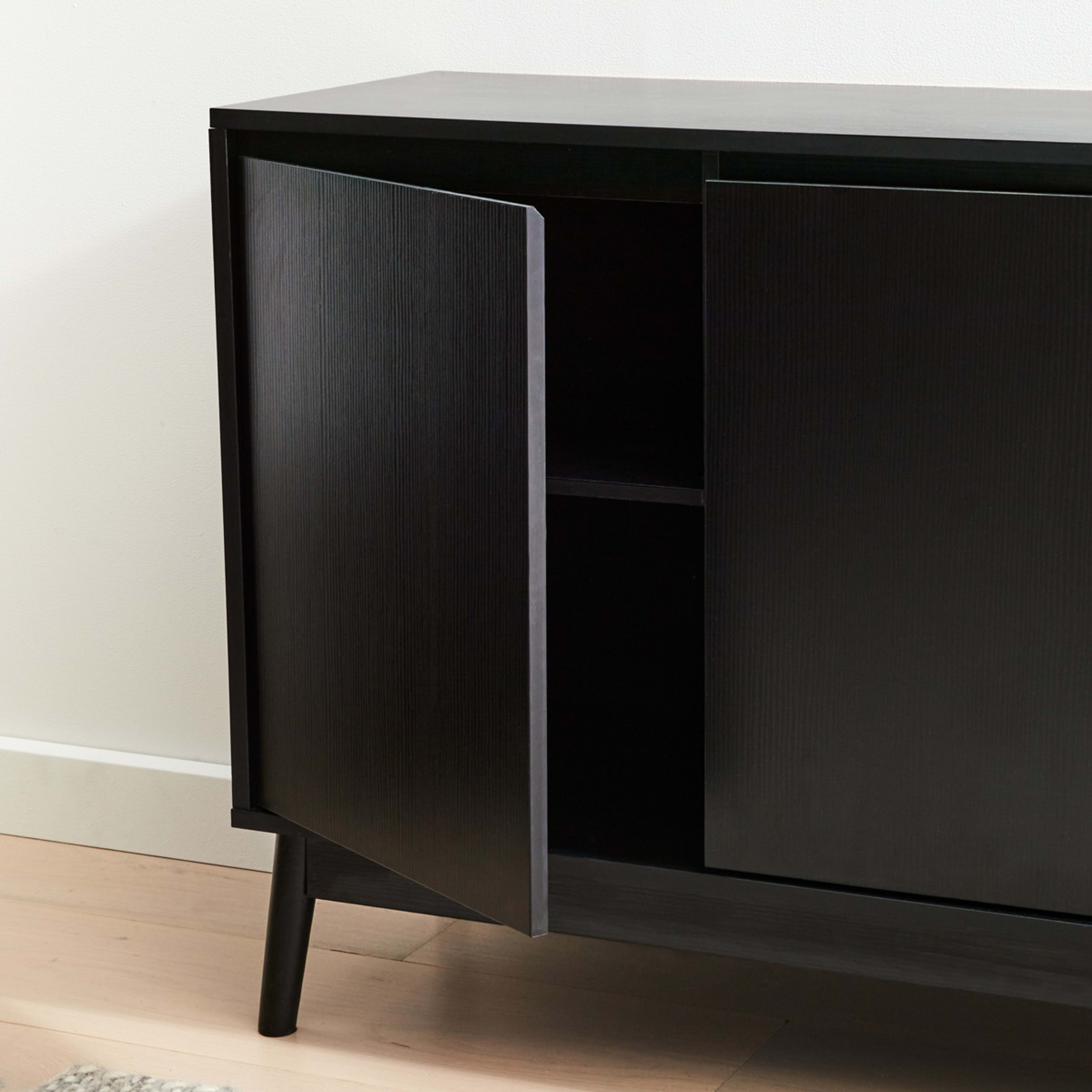 5 Thorne Buffet Unit with  Adjustable Shelves - Black, 5 of 10