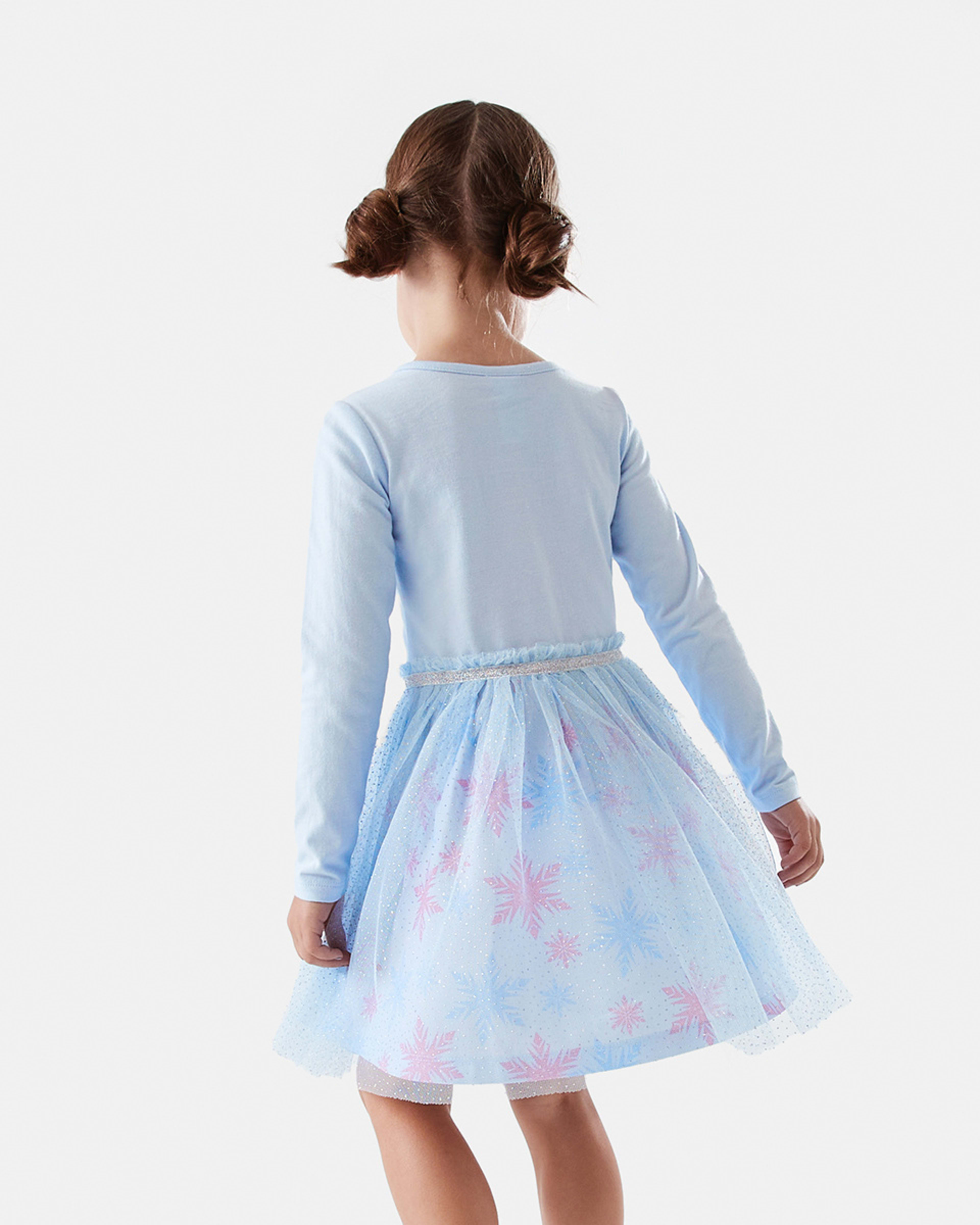 Long Sleeve Frozen License Elsa Tutu Dress Kmart