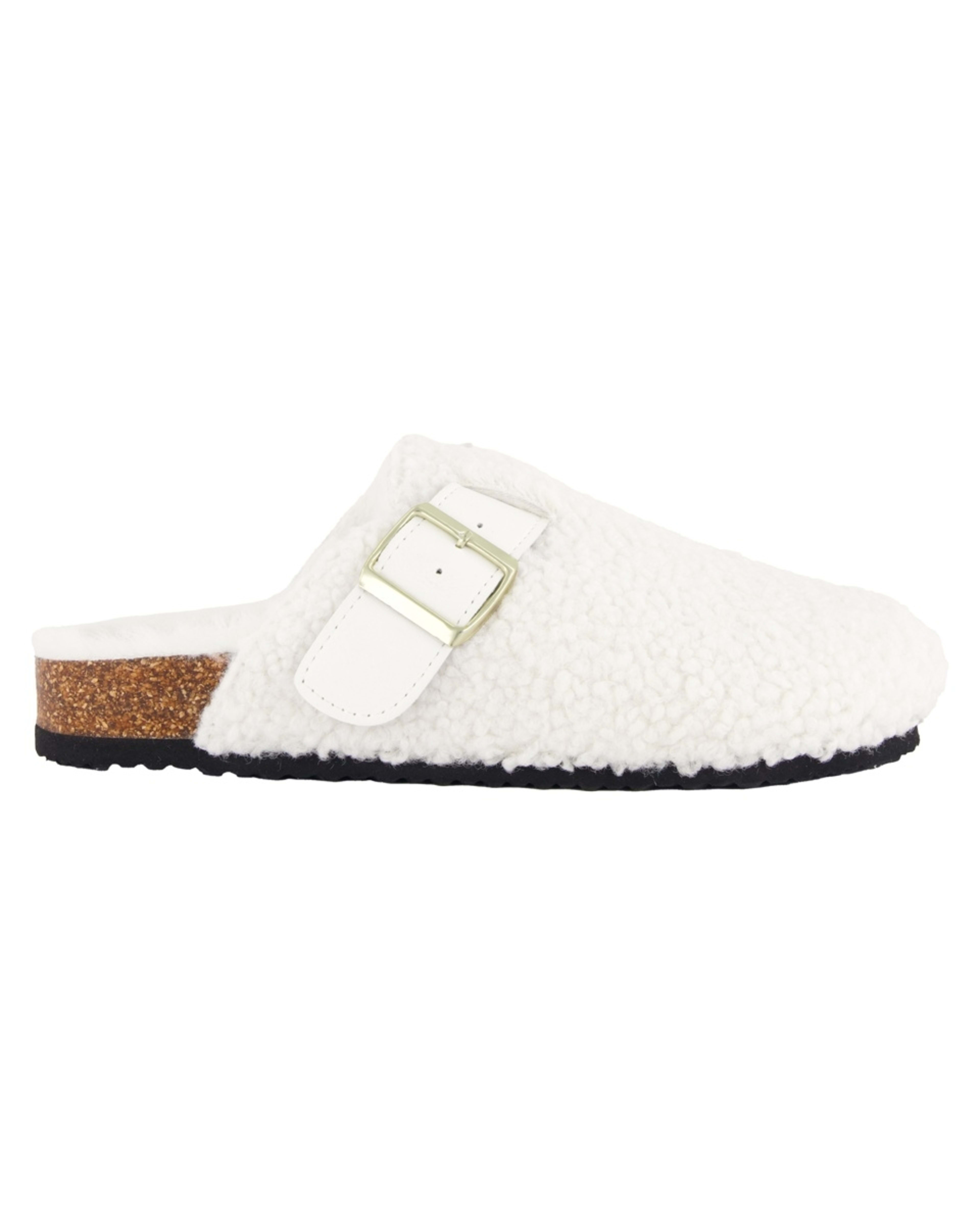 1 Furlined Footbed Clog Slides Snw White