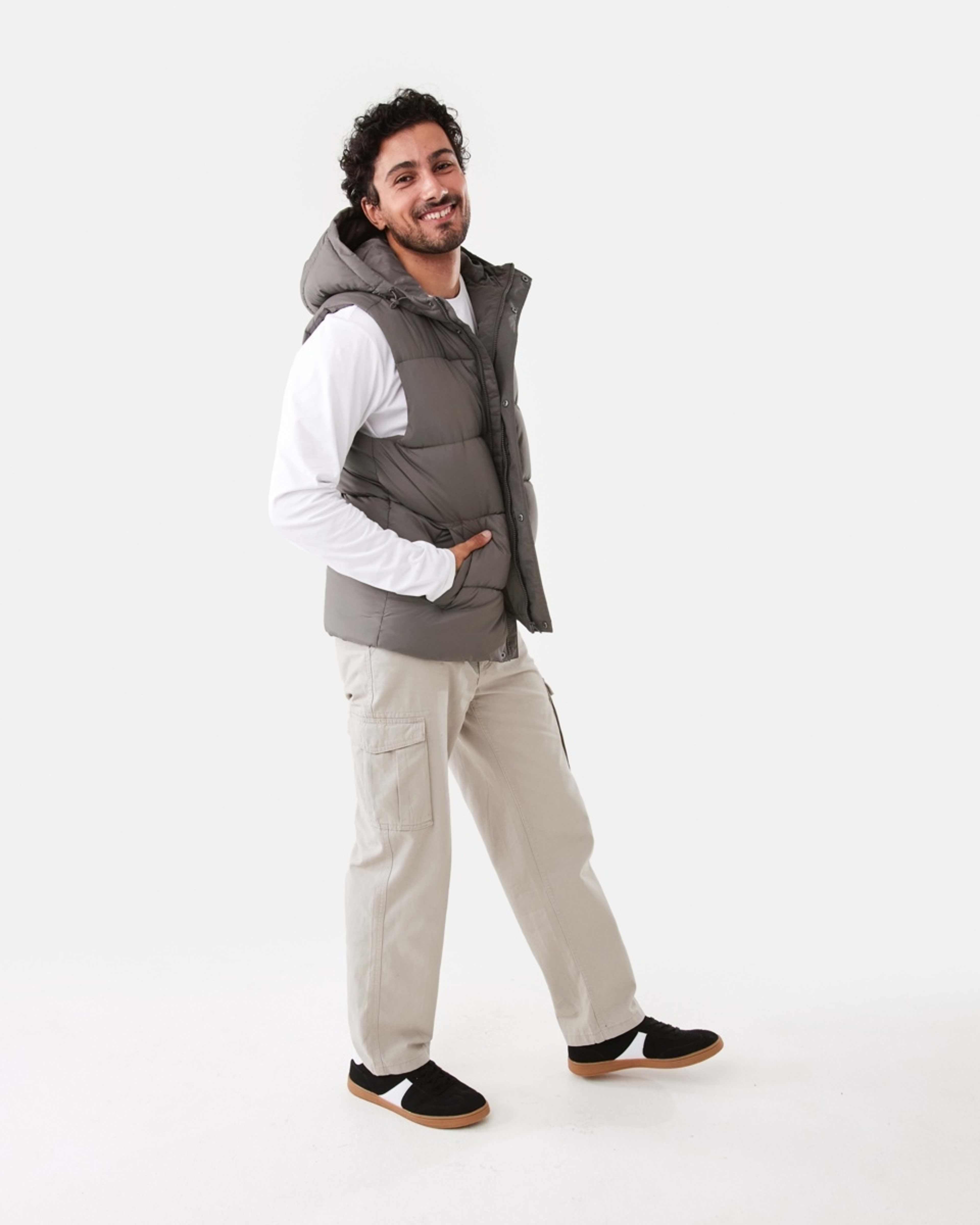 3 Hooded Puffer Vest Brn Eagle, 3 of 9