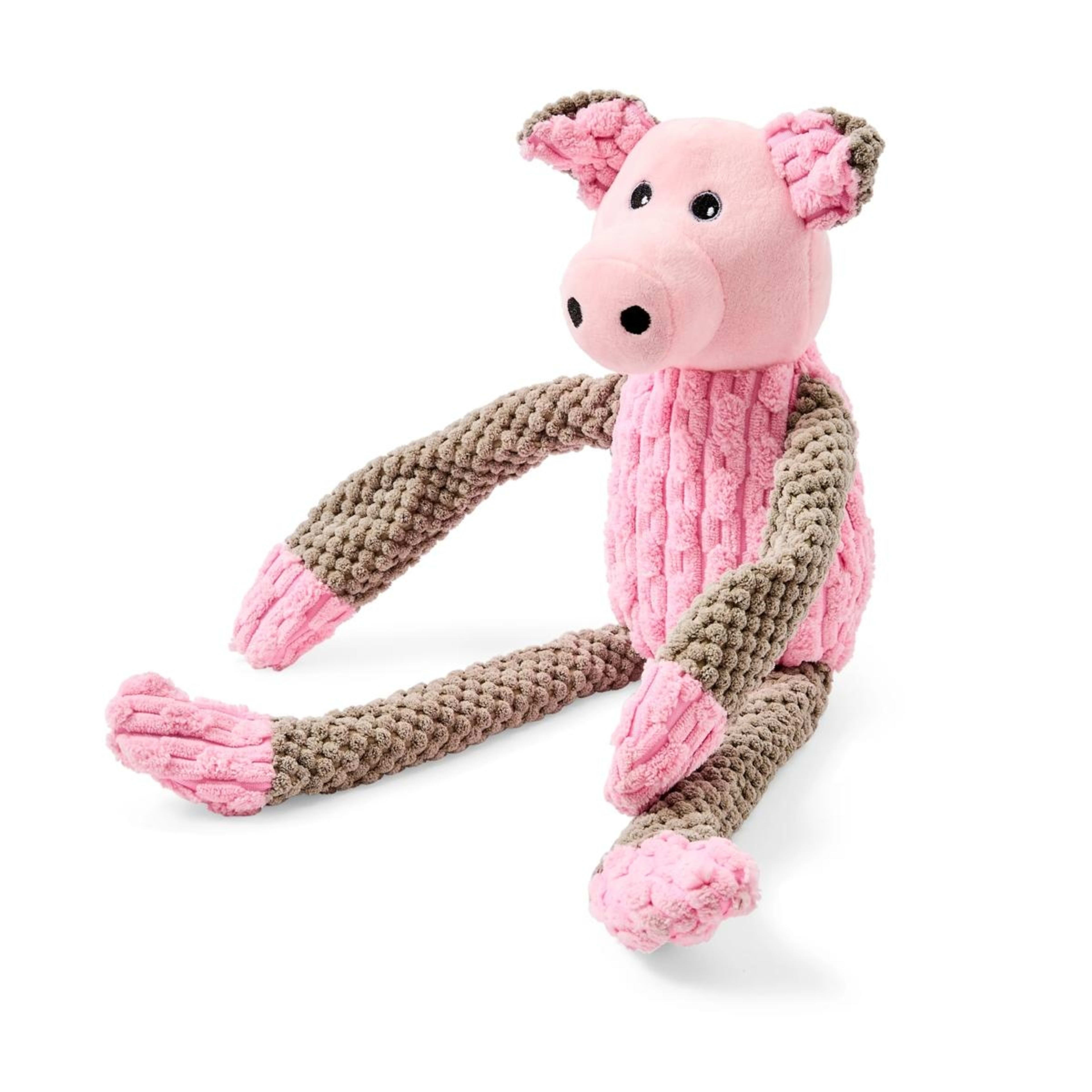 4 Pet Plush Floppy Knots - Pig, 4 of 8
