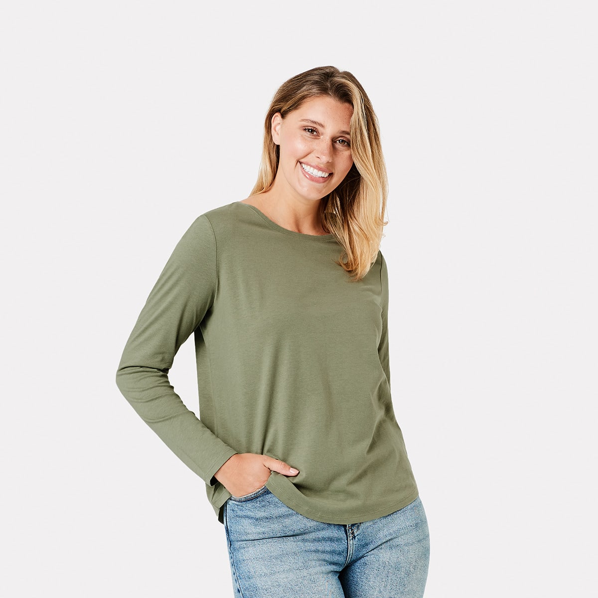 Long Sleeve Organic Cotton T-shirt - Kmart