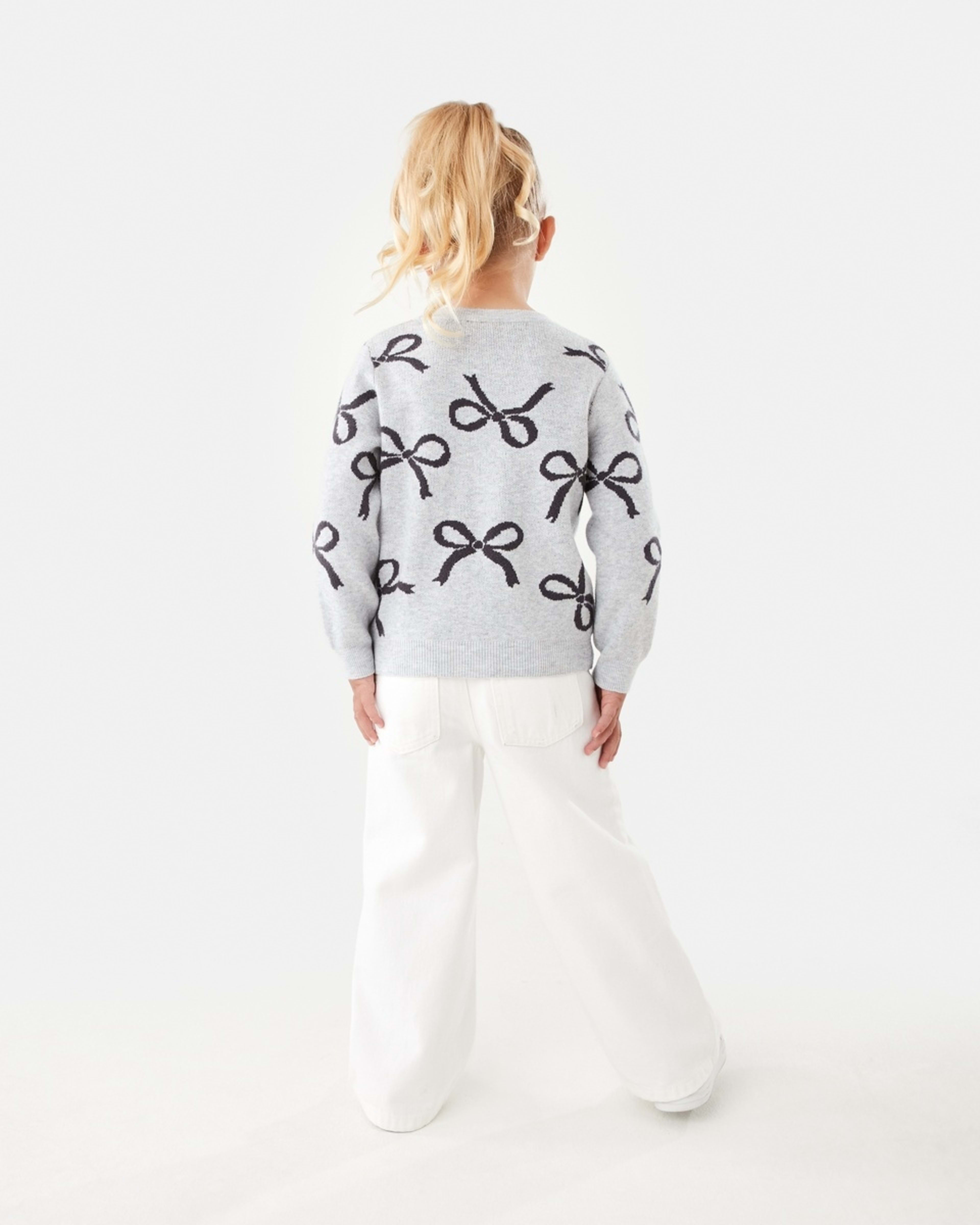 6 Jacquard Knit Jumper Bow, 6 of 8
