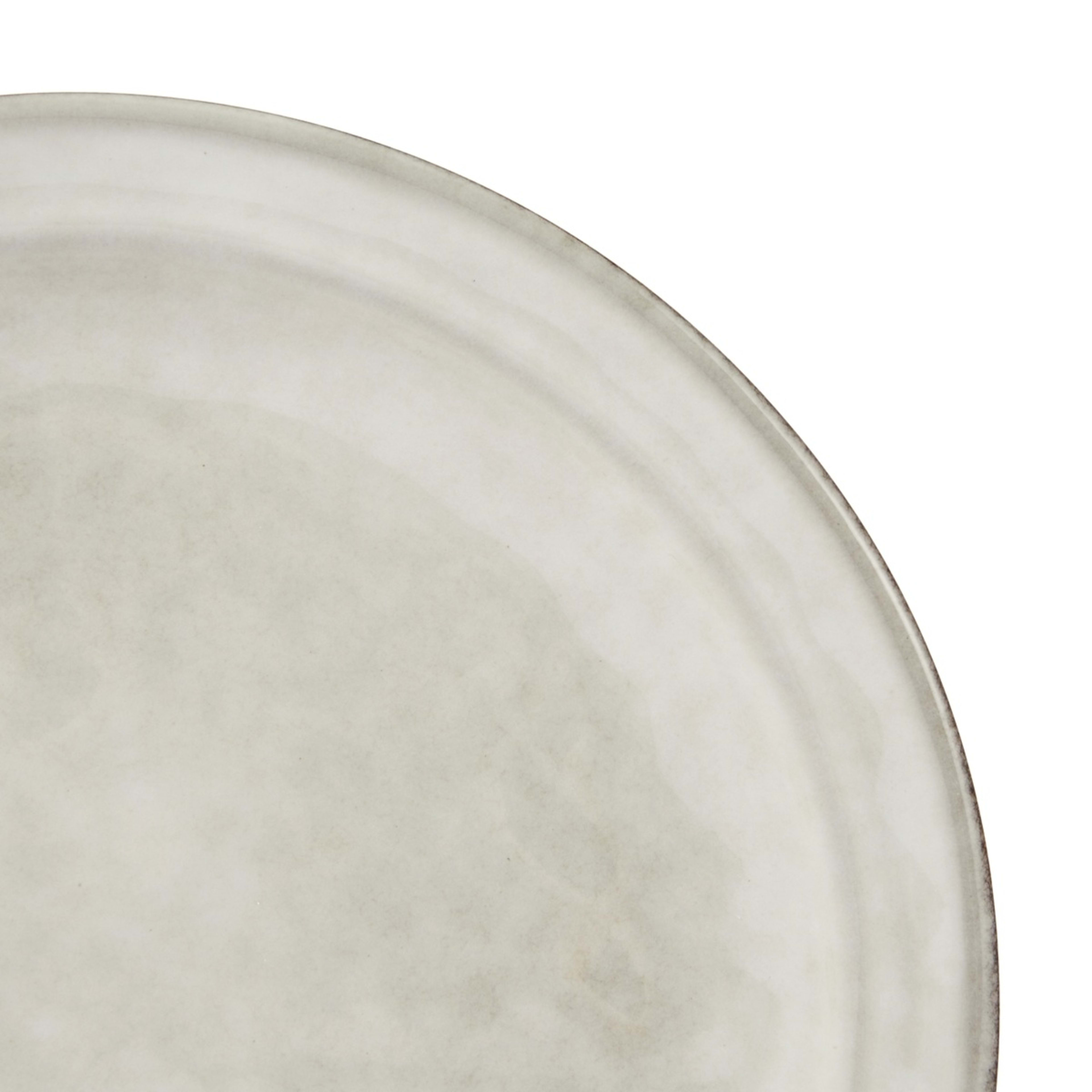 2 Grey Rim Dinner Plate, 2 of 4