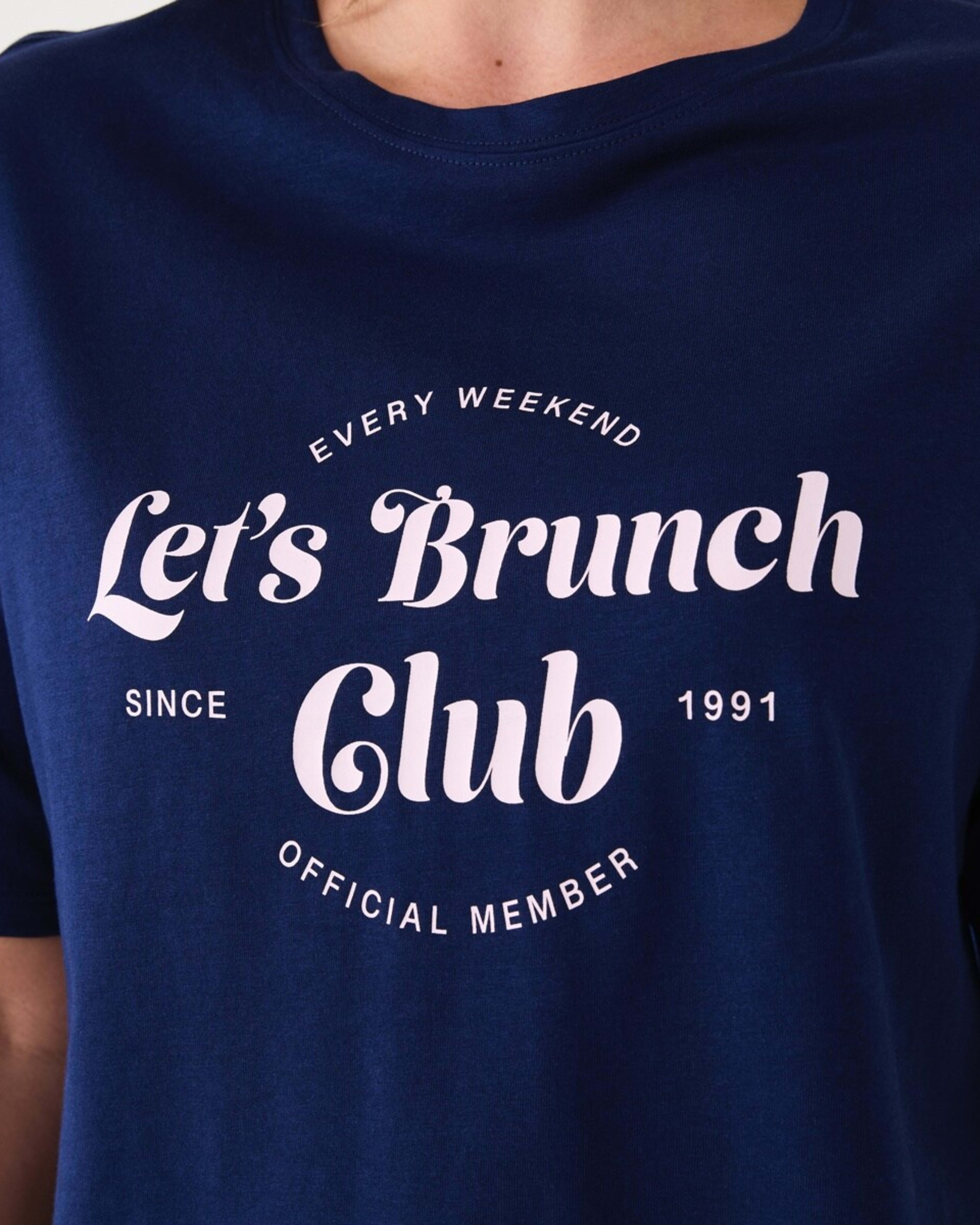 5 Knit T-shirt and Shorts Pyjama Set BRUNCH CLUB BALLERINA, 5 of 6