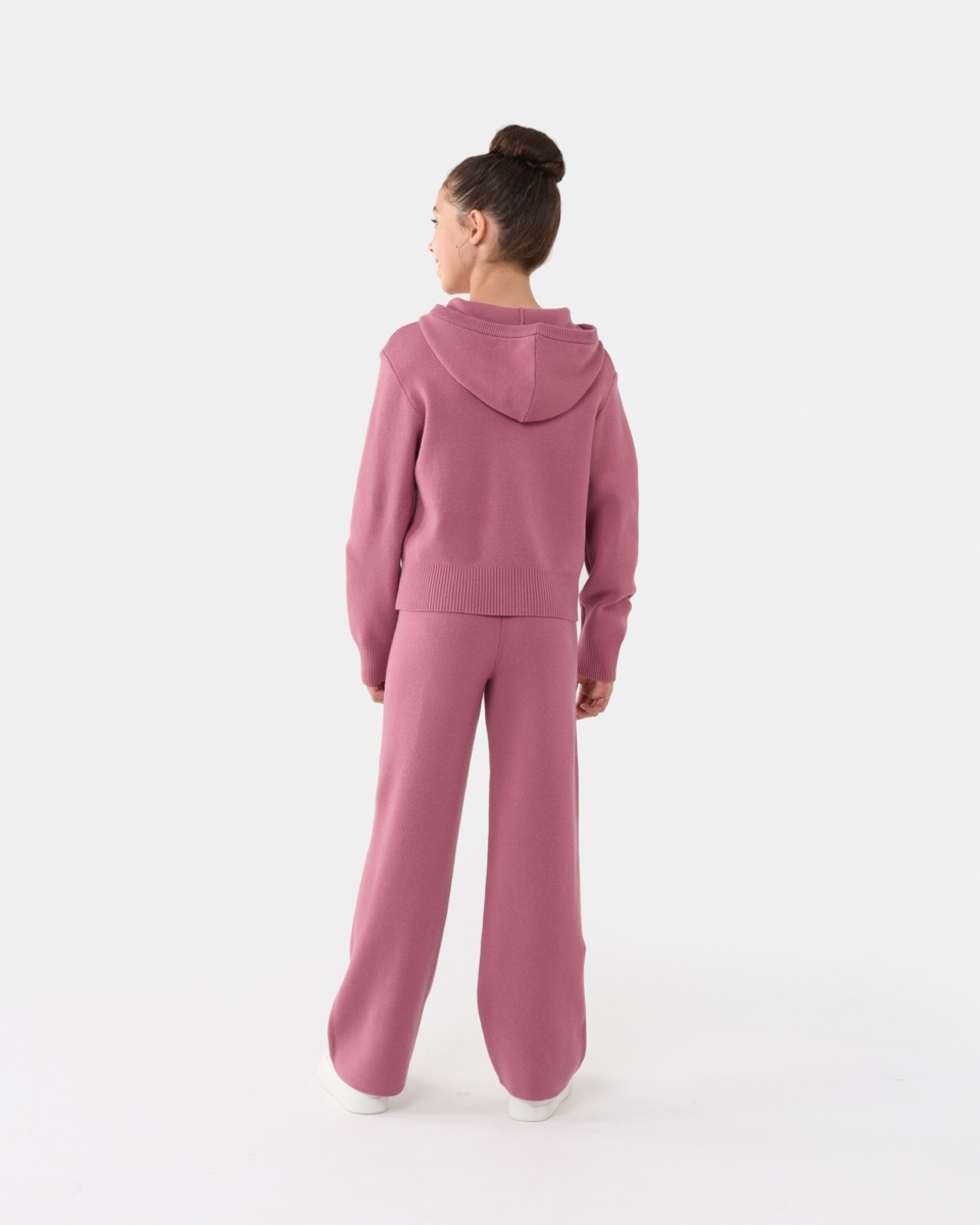 5 Bonded Knit Pants Rose Wine, 5 of 7
