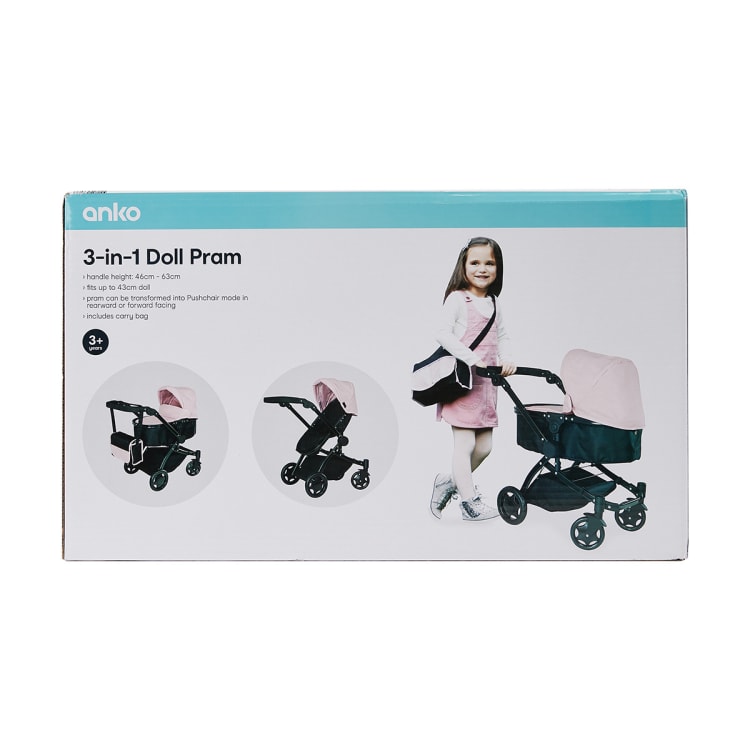 3in1 Doll Pram Kmart