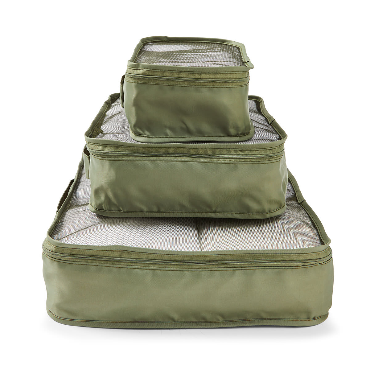 3 Piece Packing Cubes Green Kmart NZ