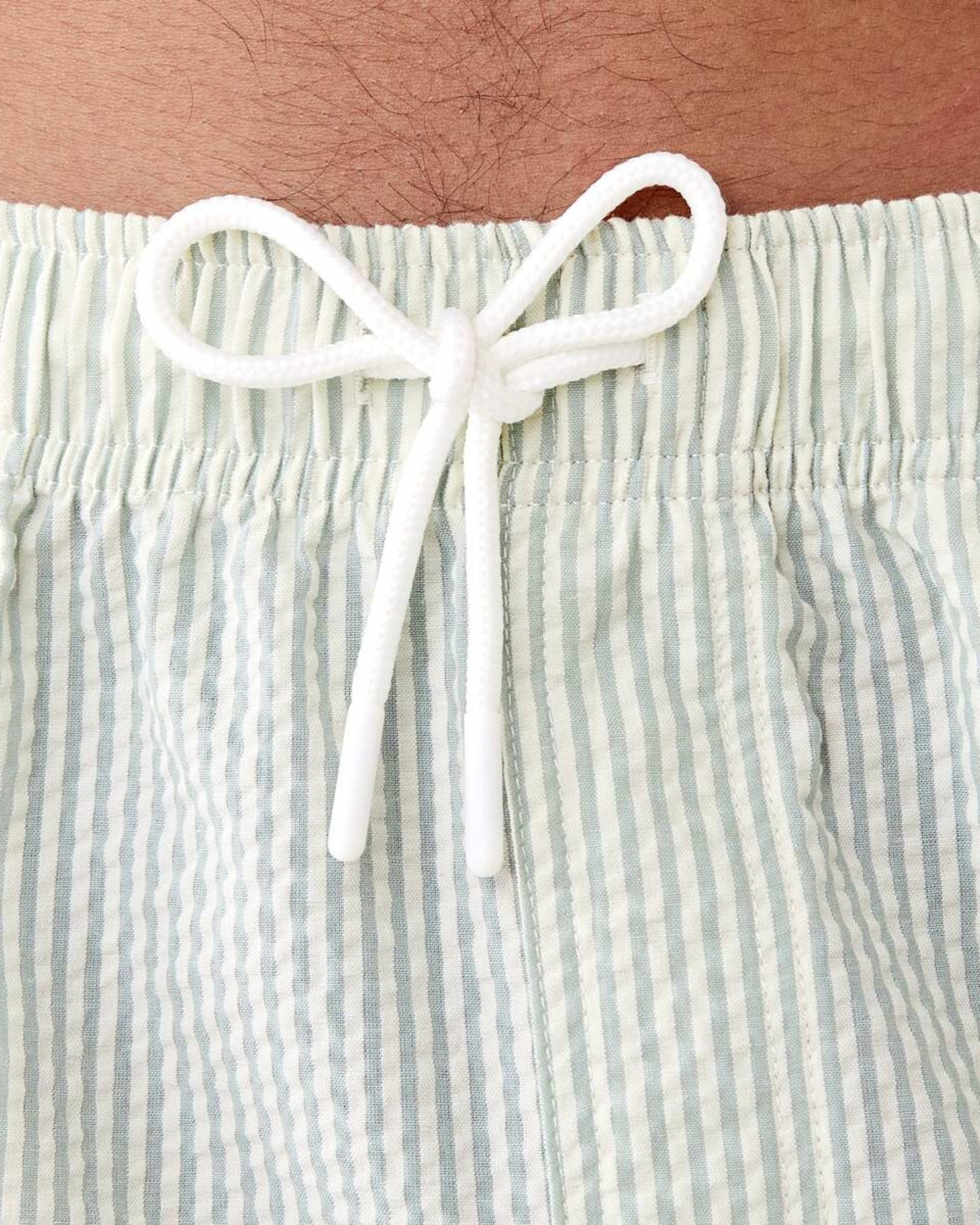4 Seersucker Boardshorts Grn Strp, 4 of 7