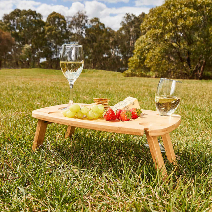Small Bamboo Picnic Table Kmart