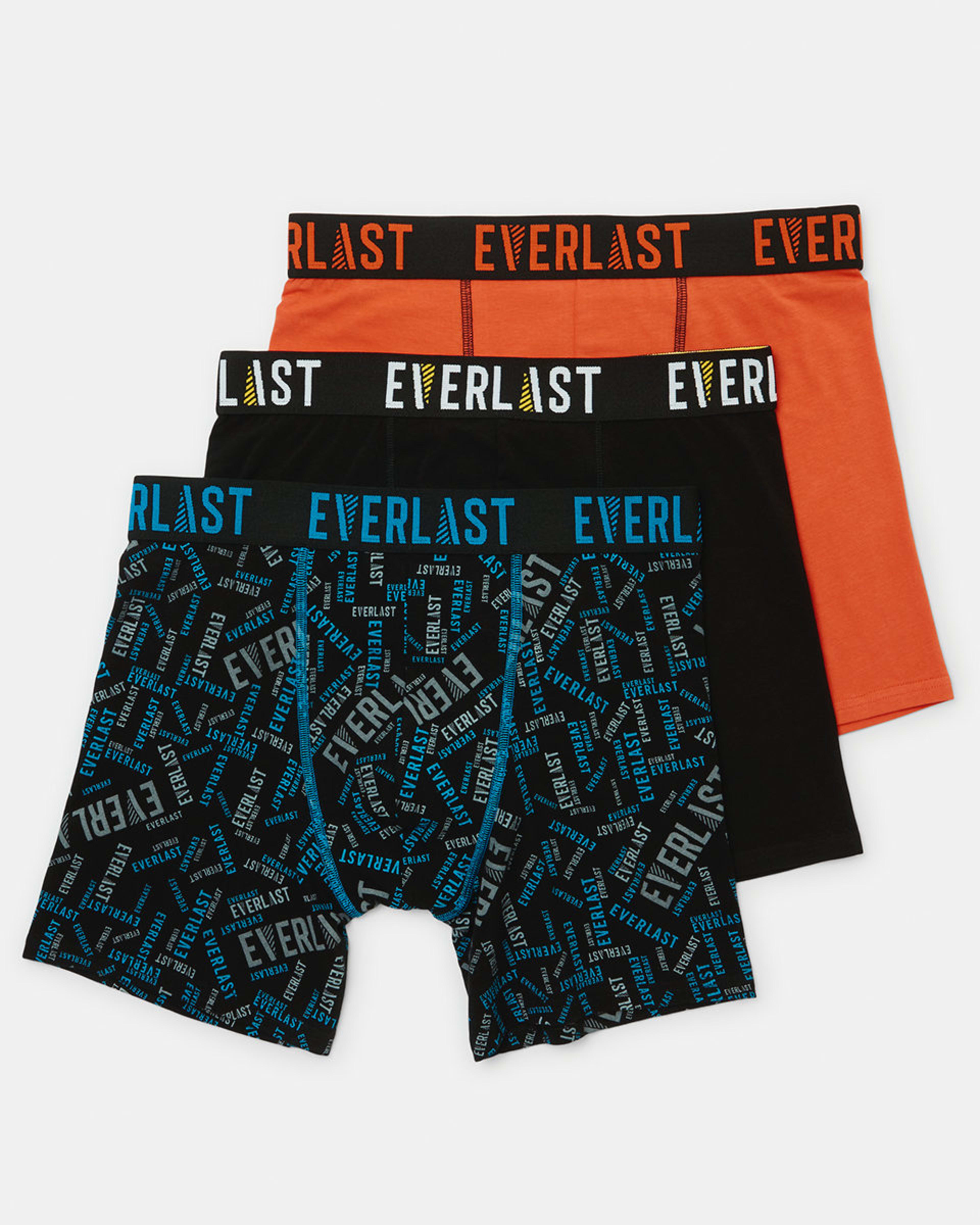 3 Pack Active Everlast Mens Mid Length Trunks Kmart NZ