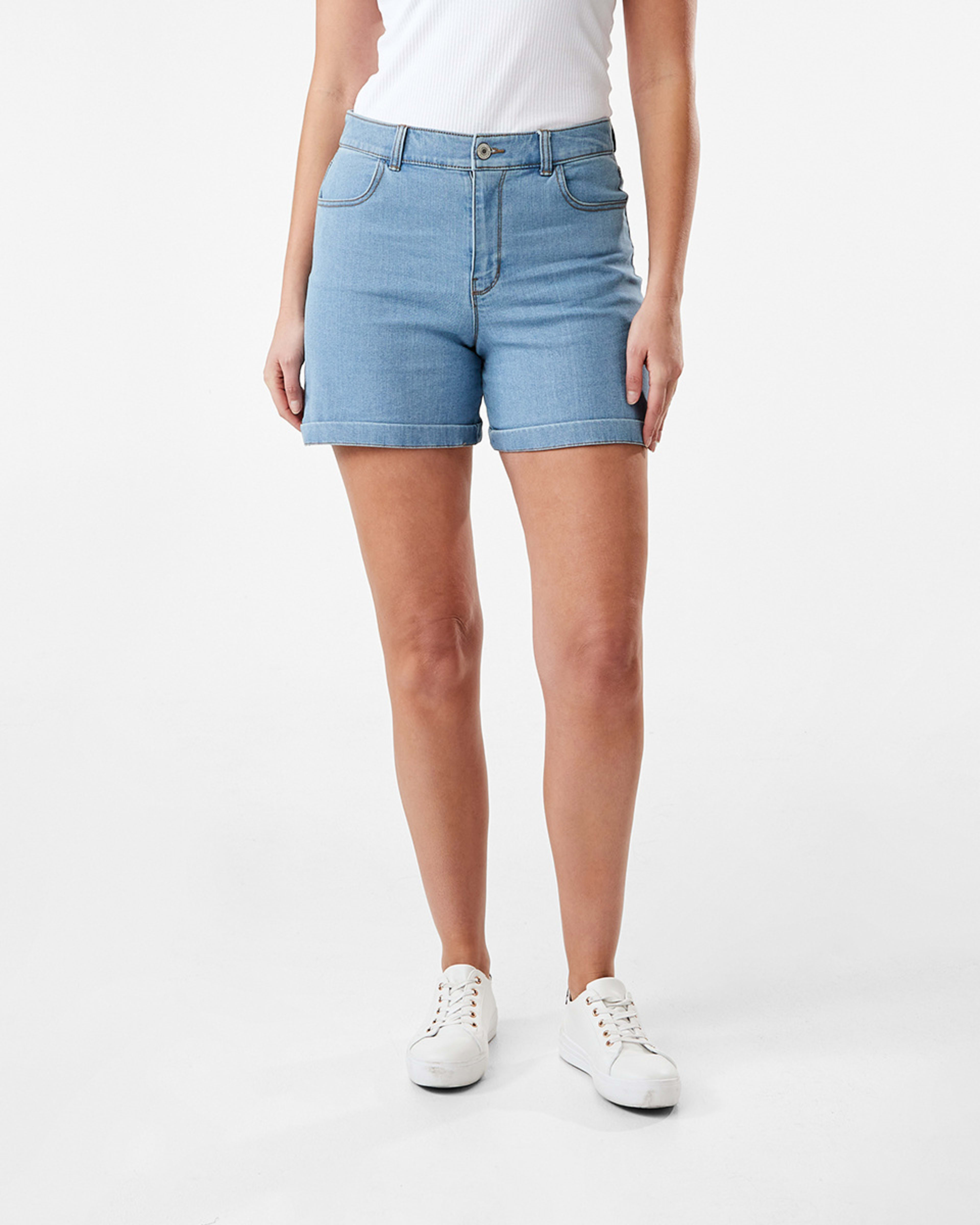 Denim Midi Shorts Kmart