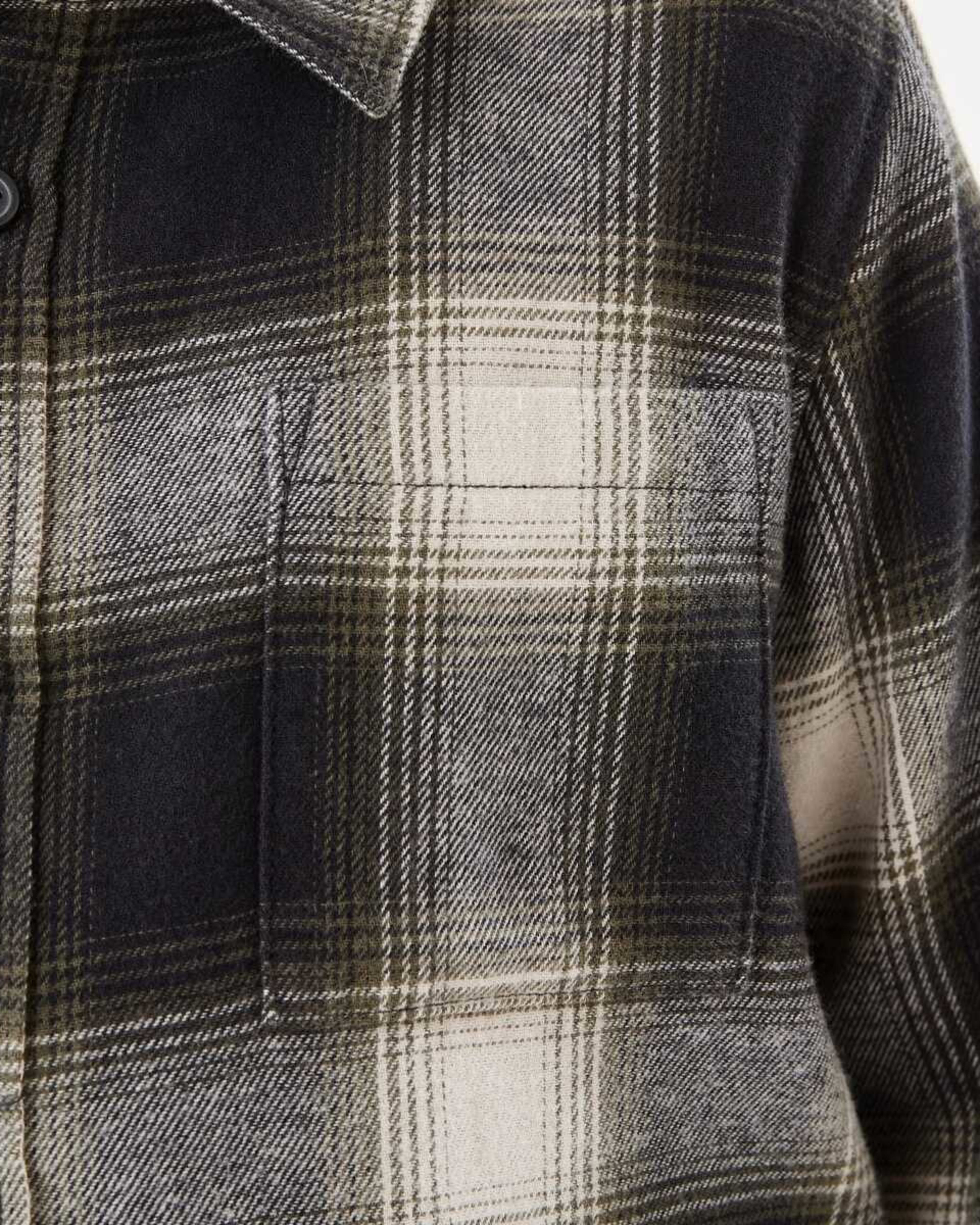 5 Yarn Dyed Flannel Shirt Grn Check, 5 of 9