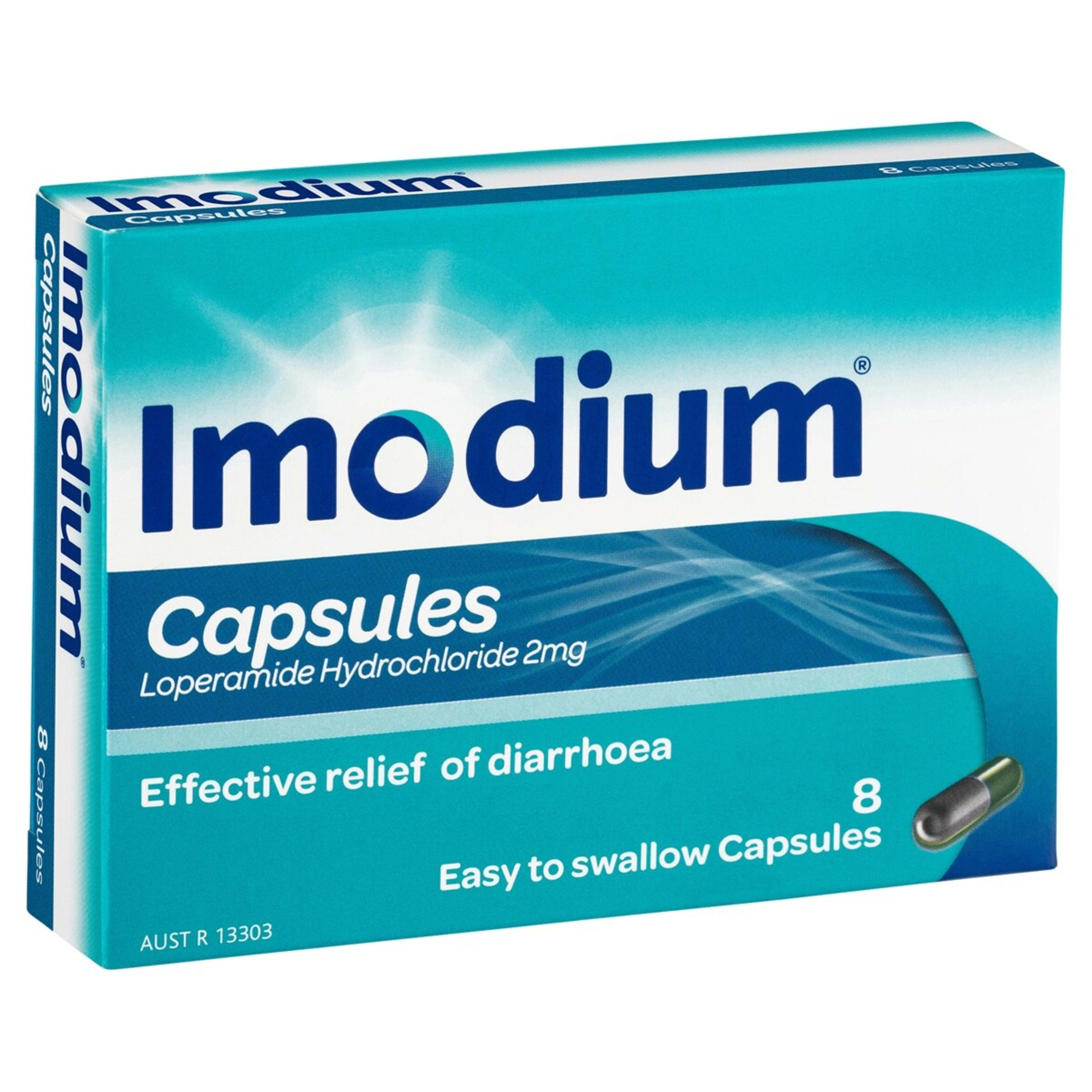 1 8 Pack Imodium Diarrhoea Relief Capsules 2mg