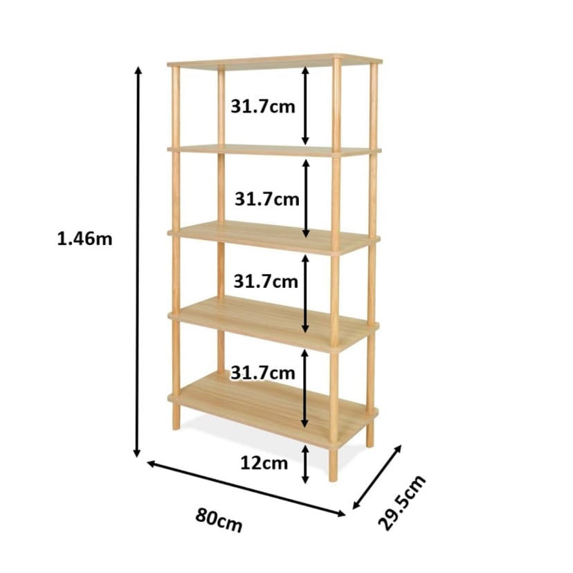 Tall Oak Bookshelf - Kmart