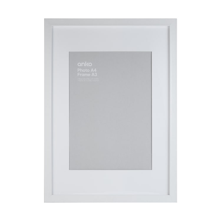 Frame Box A4 White Kmart