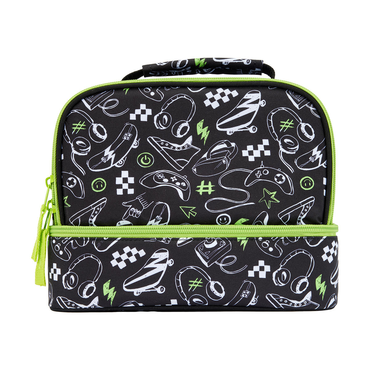 Gaming Insulated Twin Deck Lunch Bag