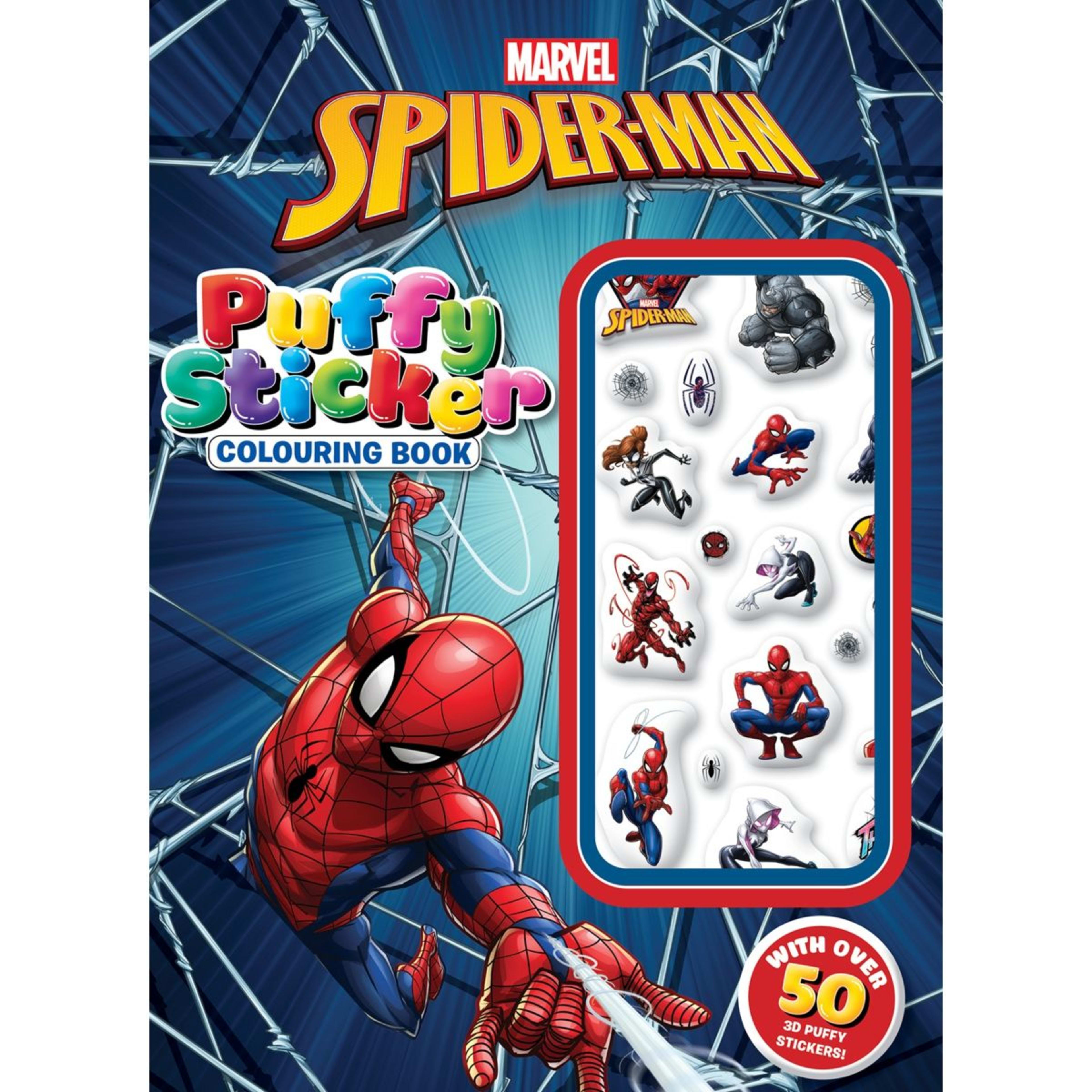 1 Marvel Spider-Man: Puffy Sticker Colouring Book