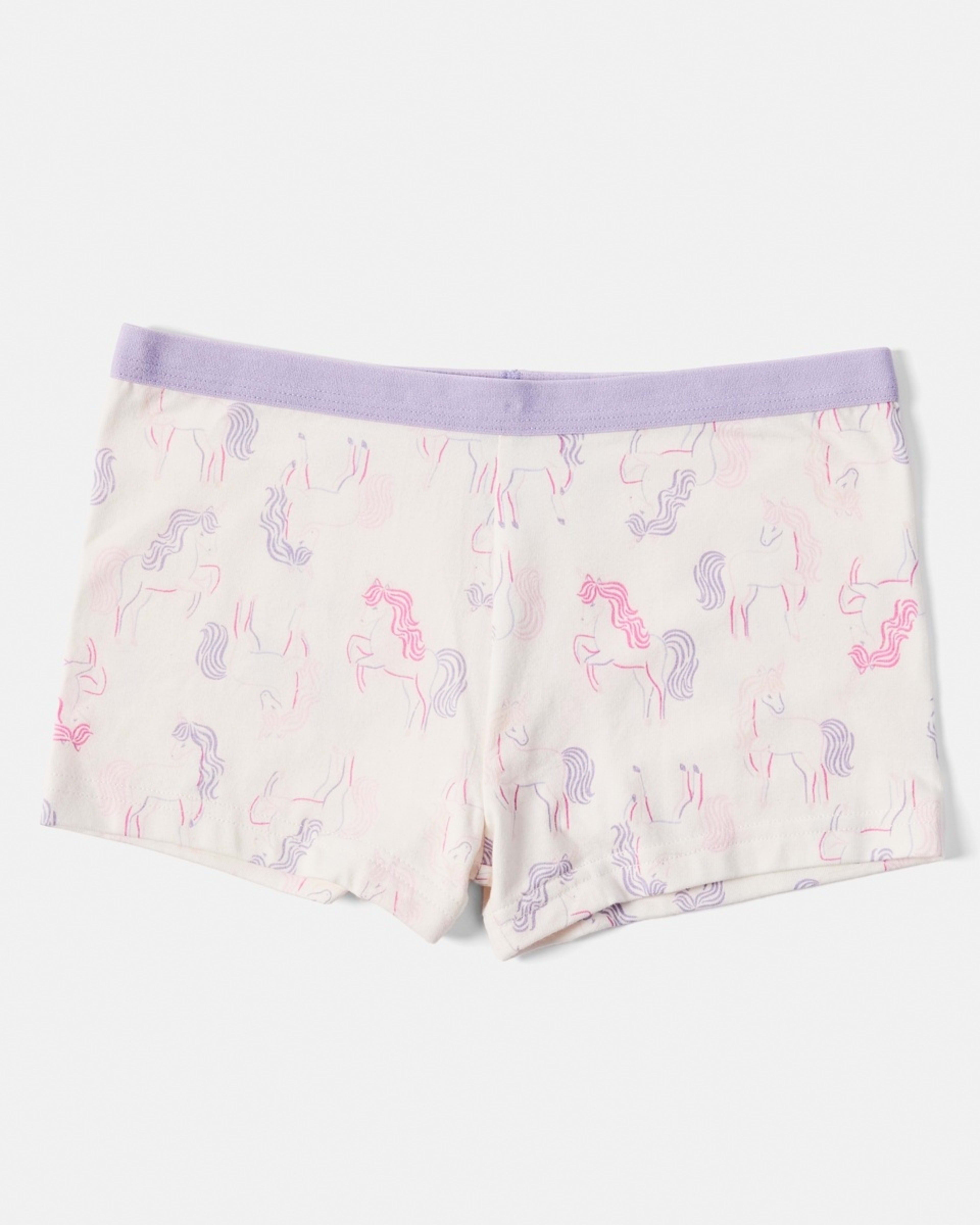 7 5 Pack Print Shorties UNICORNS, 7 of 8