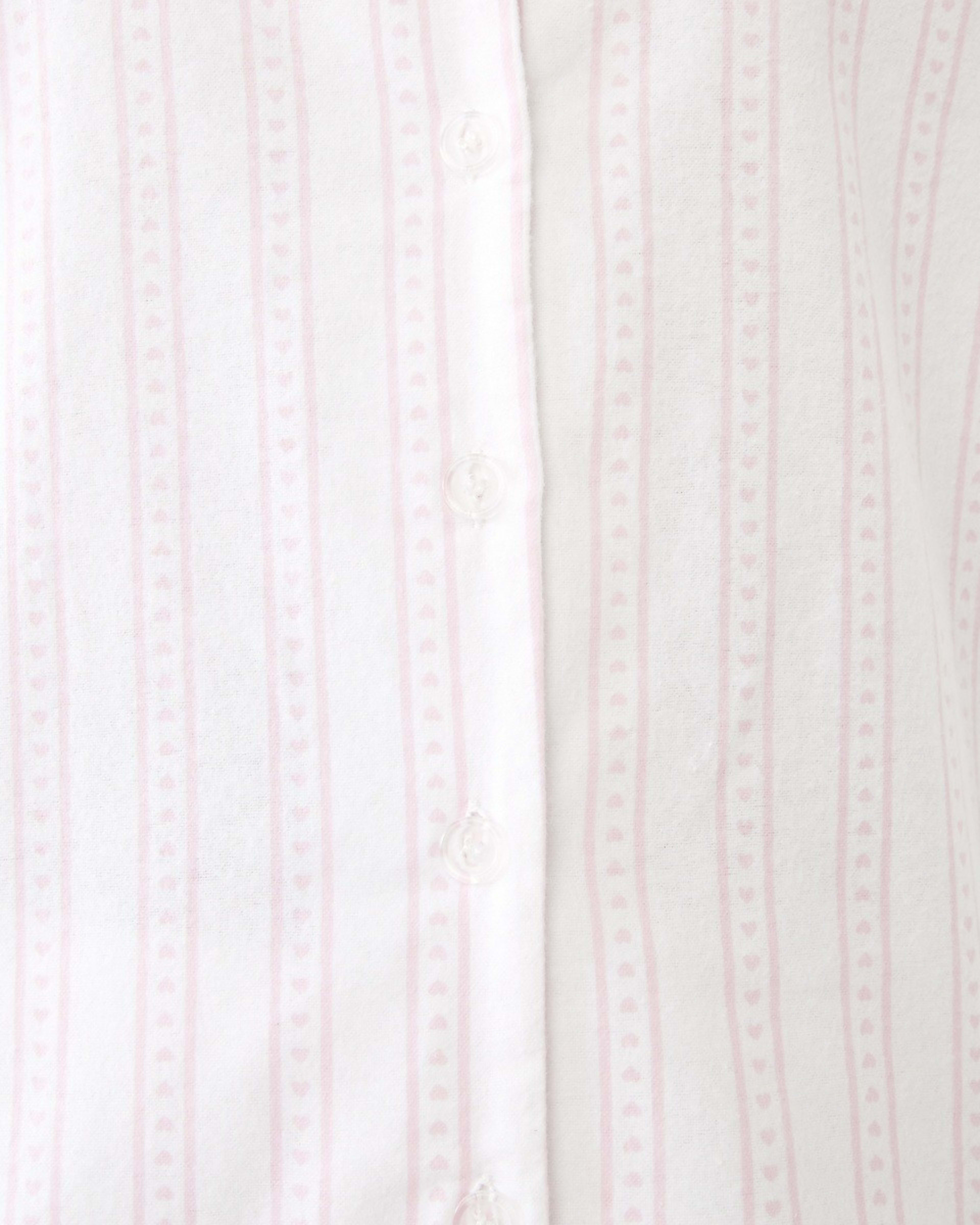 6 Flannel Pyjama Set Heart Stp, 6 of 7