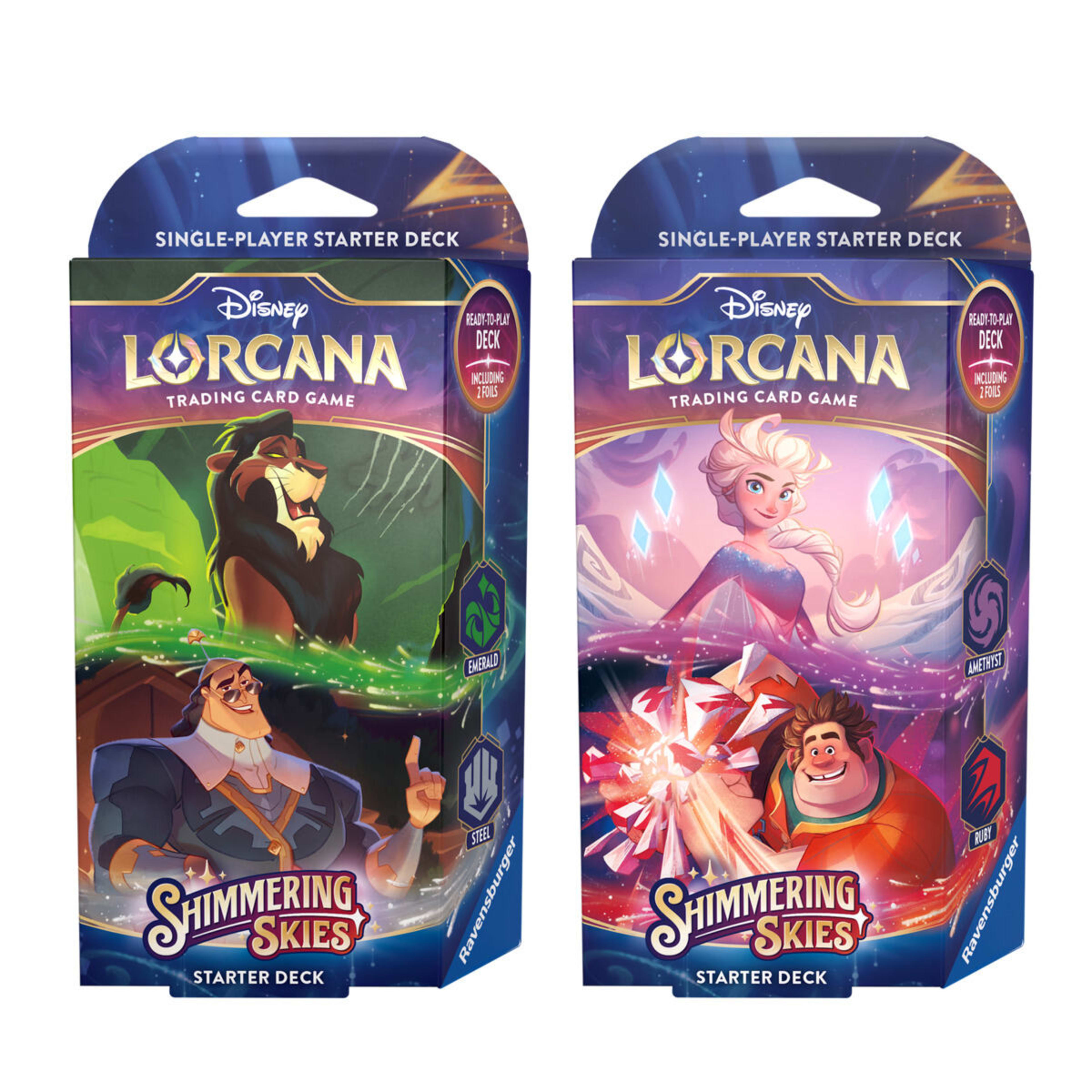 1 Disney Lorcana Trading Card Game: Set 5 Shimmering Skies Starter Deck - Assorted
