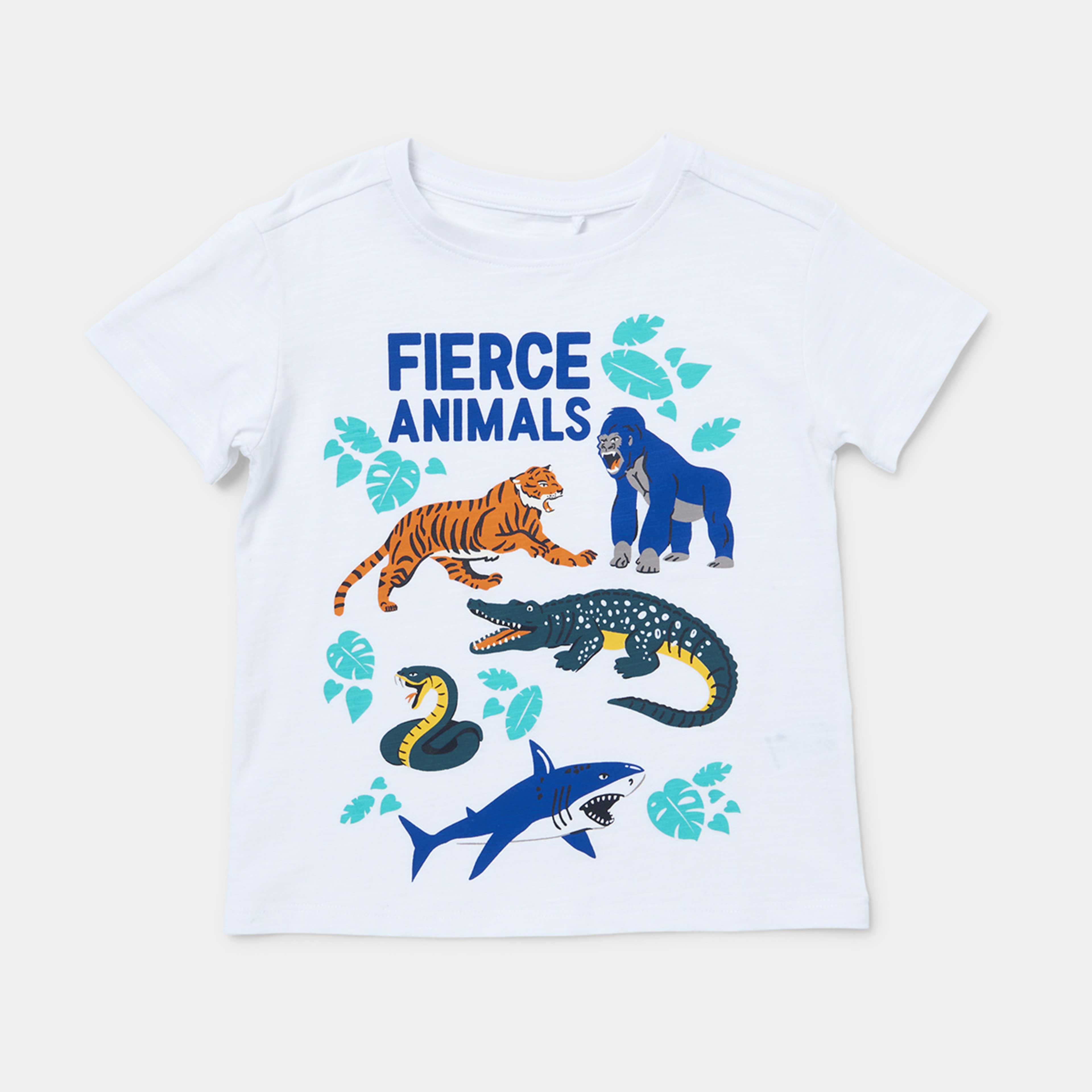 7 Printed T-shirt Wht Fierce, 7 of 8