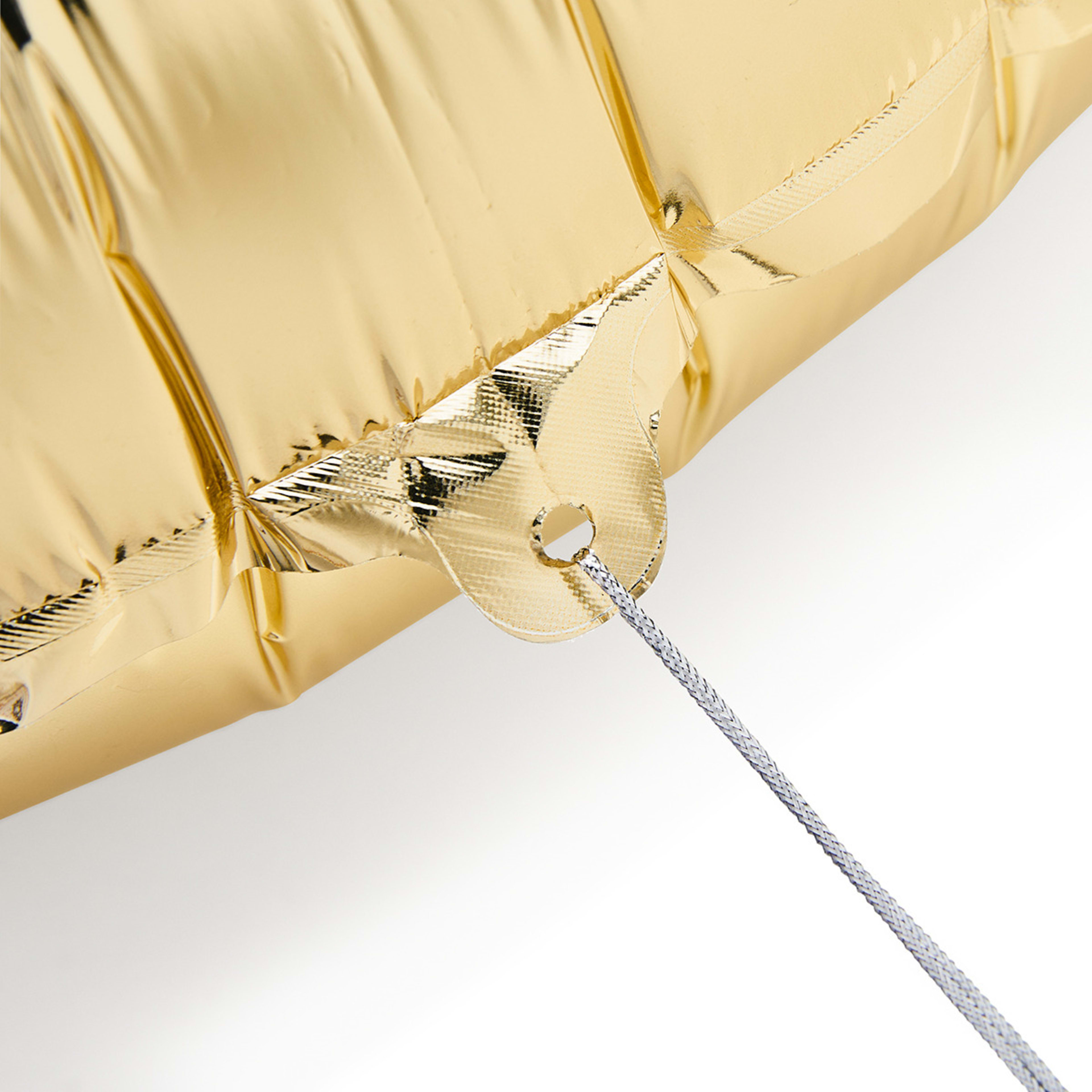 4 Gold Look Giant Number 0 Foil Balloon, 4 of 5