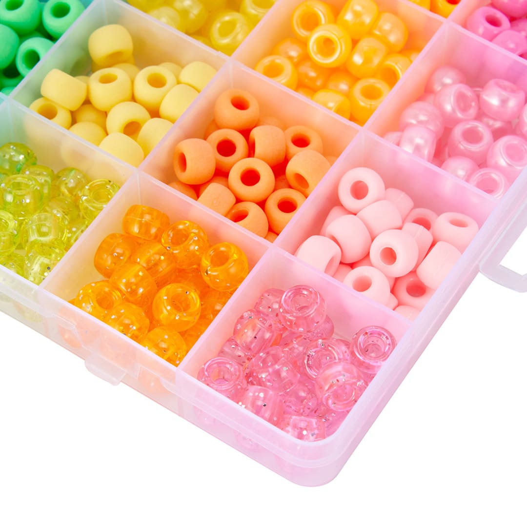 Barrel Beads Set Brights Kmart