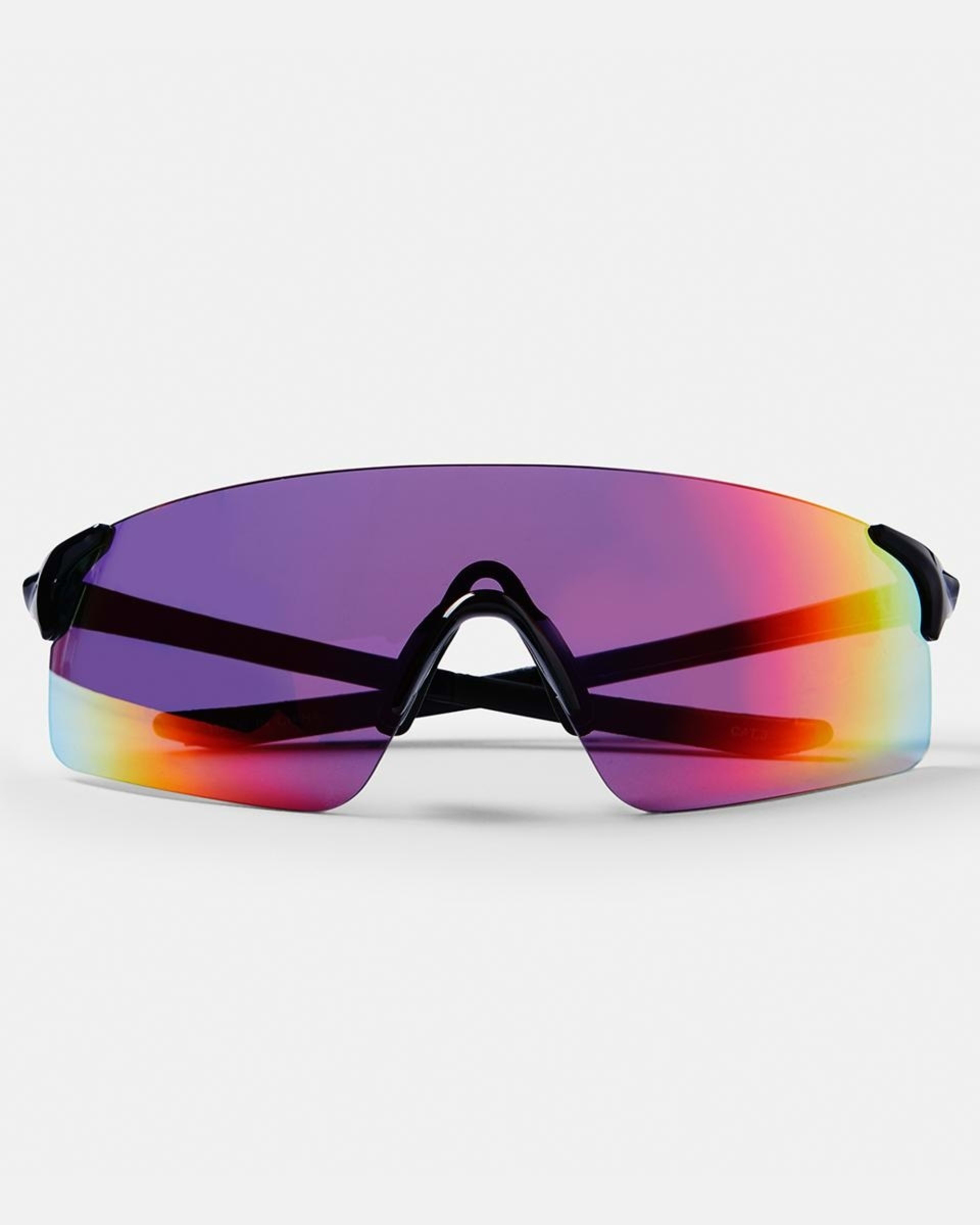 2 Sports Full Shield Sunglasses MIRROR BLACK, 2 of 6