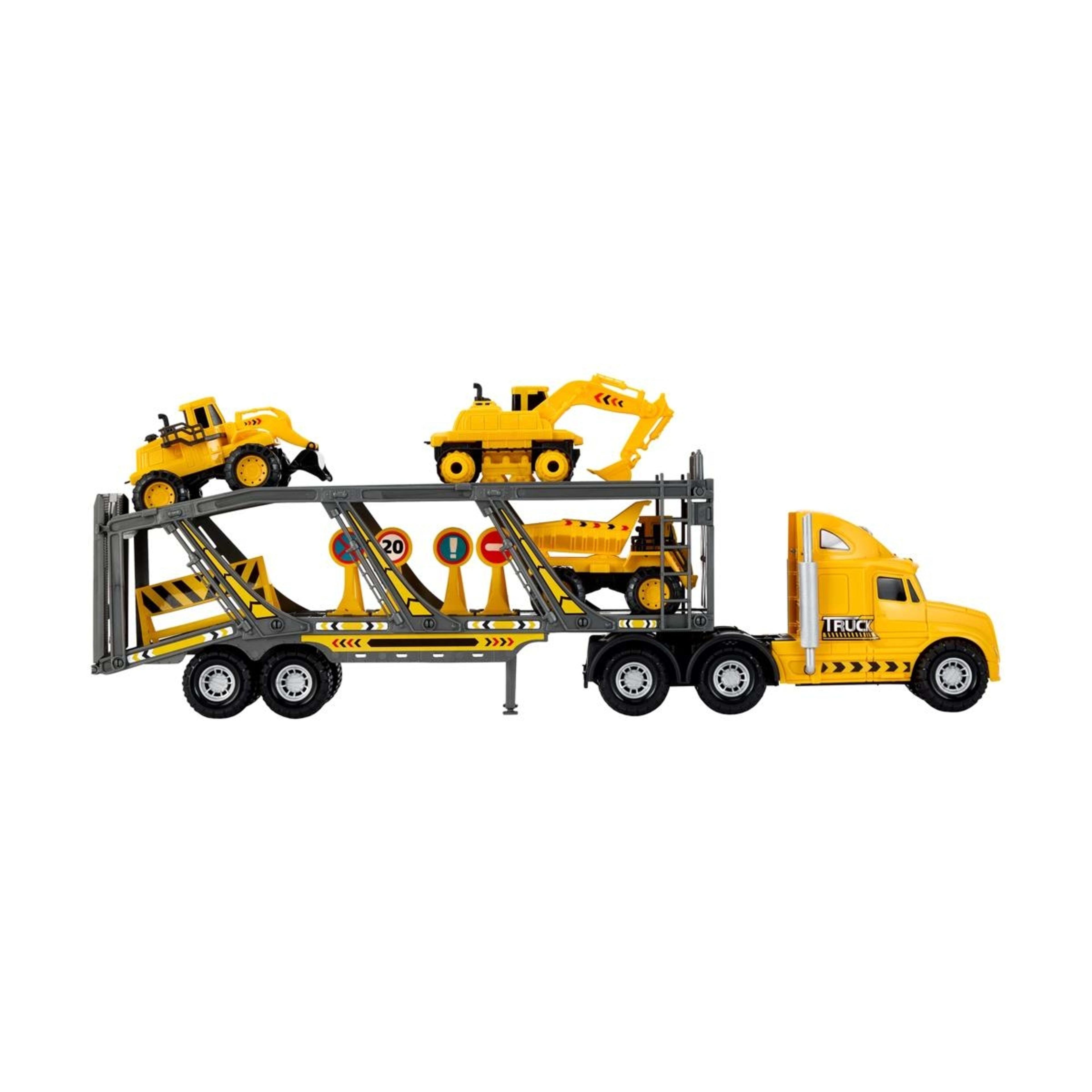 3 Lights and Sounds Construction Hauler Playset, 3 of 10