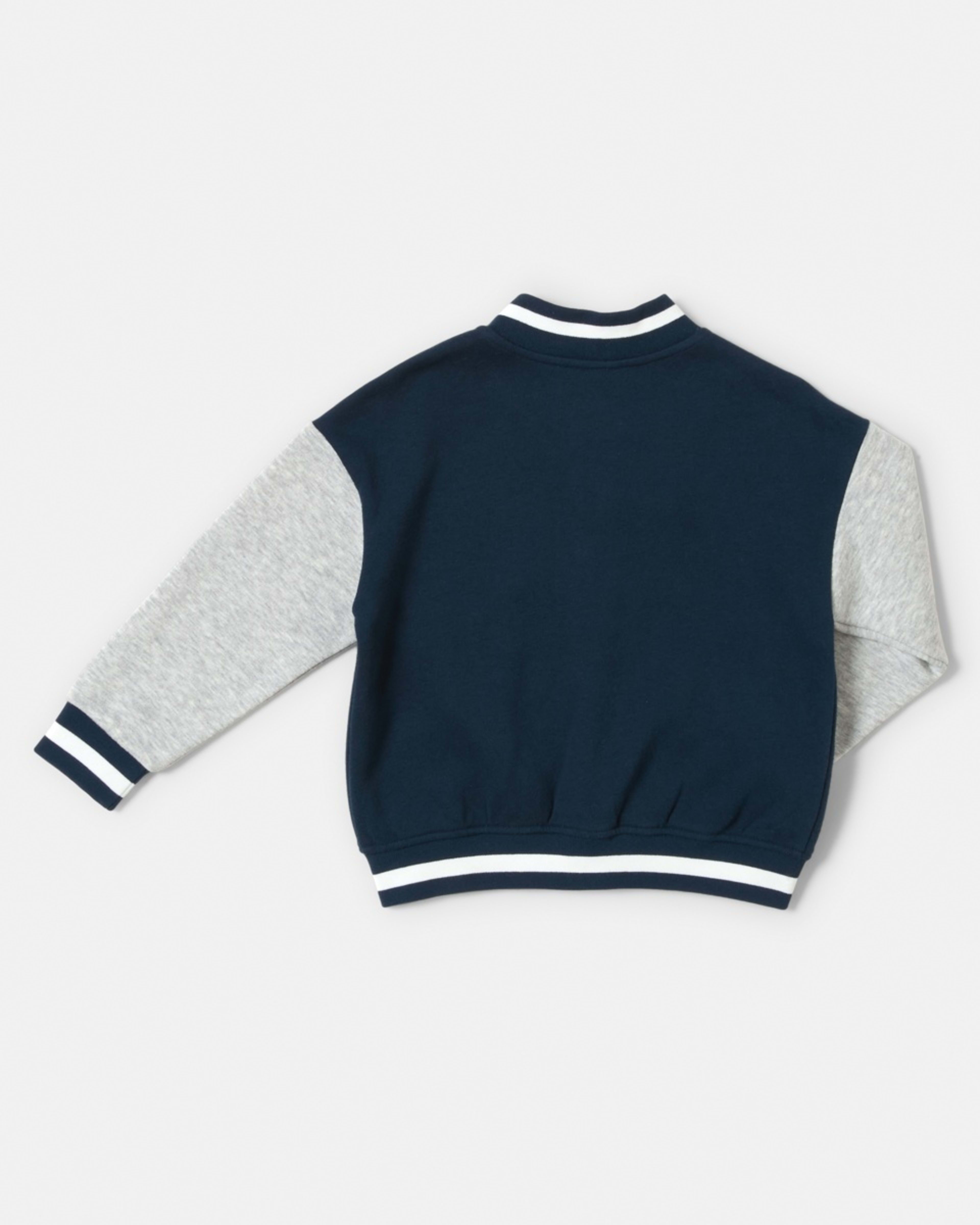 9 Fleece Bomber Jacket A Champs Navy, 9 of 9