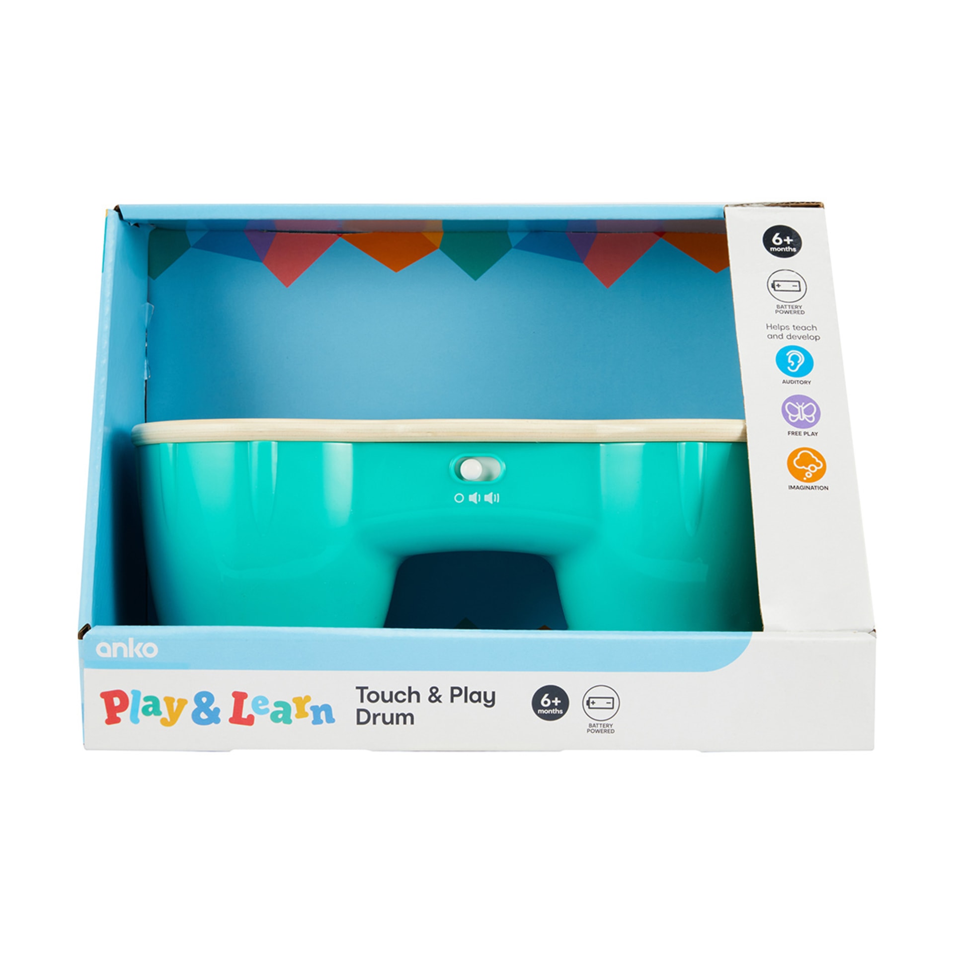 Play & Learn Touch and Play Drum Kmart