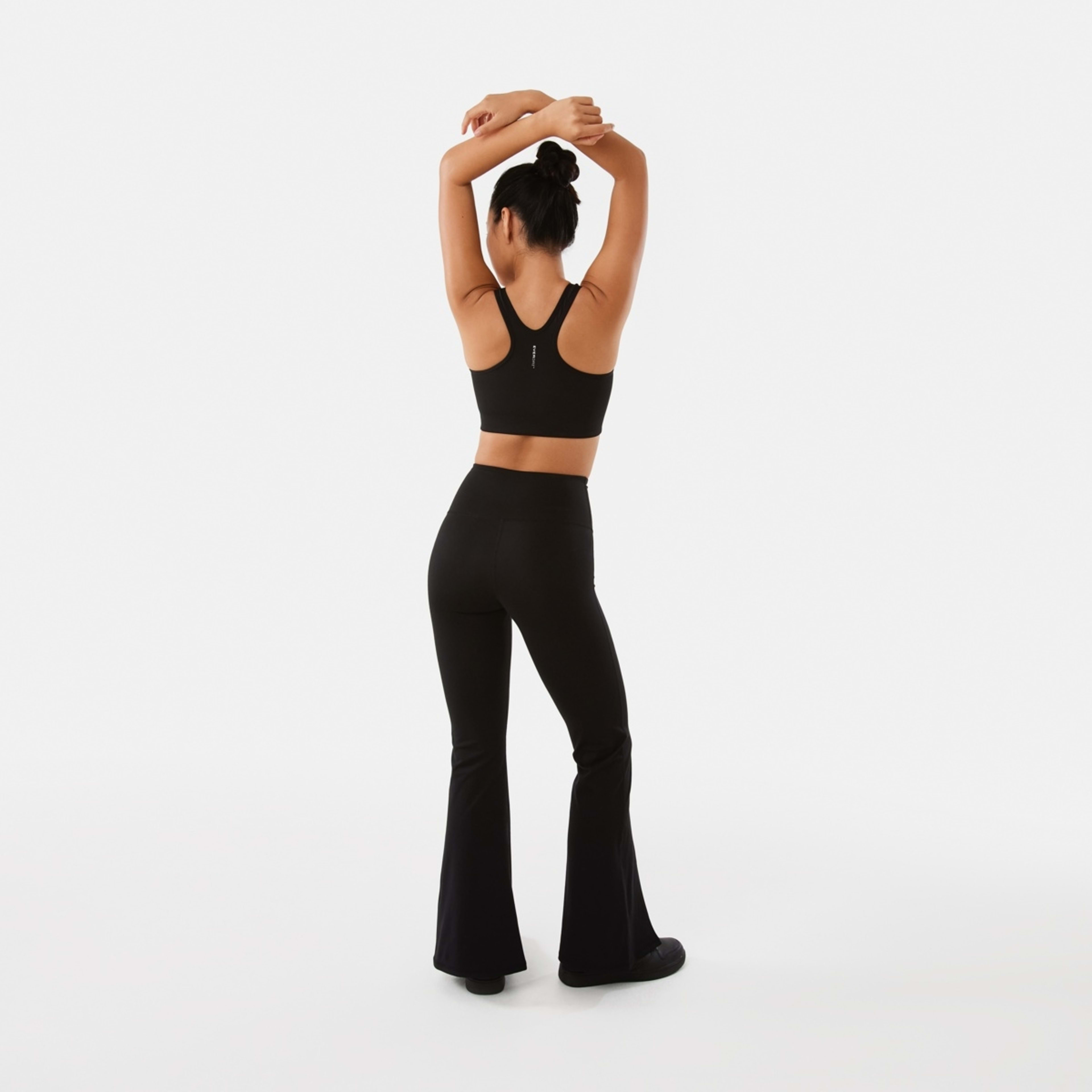 6 Everlast Womens Kick Flare Leggings El Simple Logo White, 6 of 9