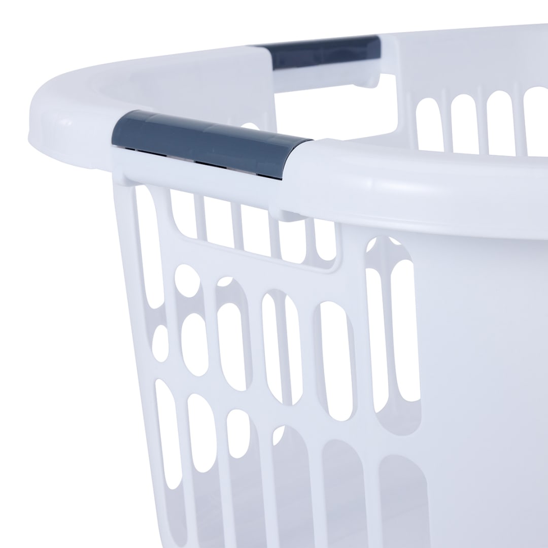 Hip Hugger Laundry Basket White Kmart
