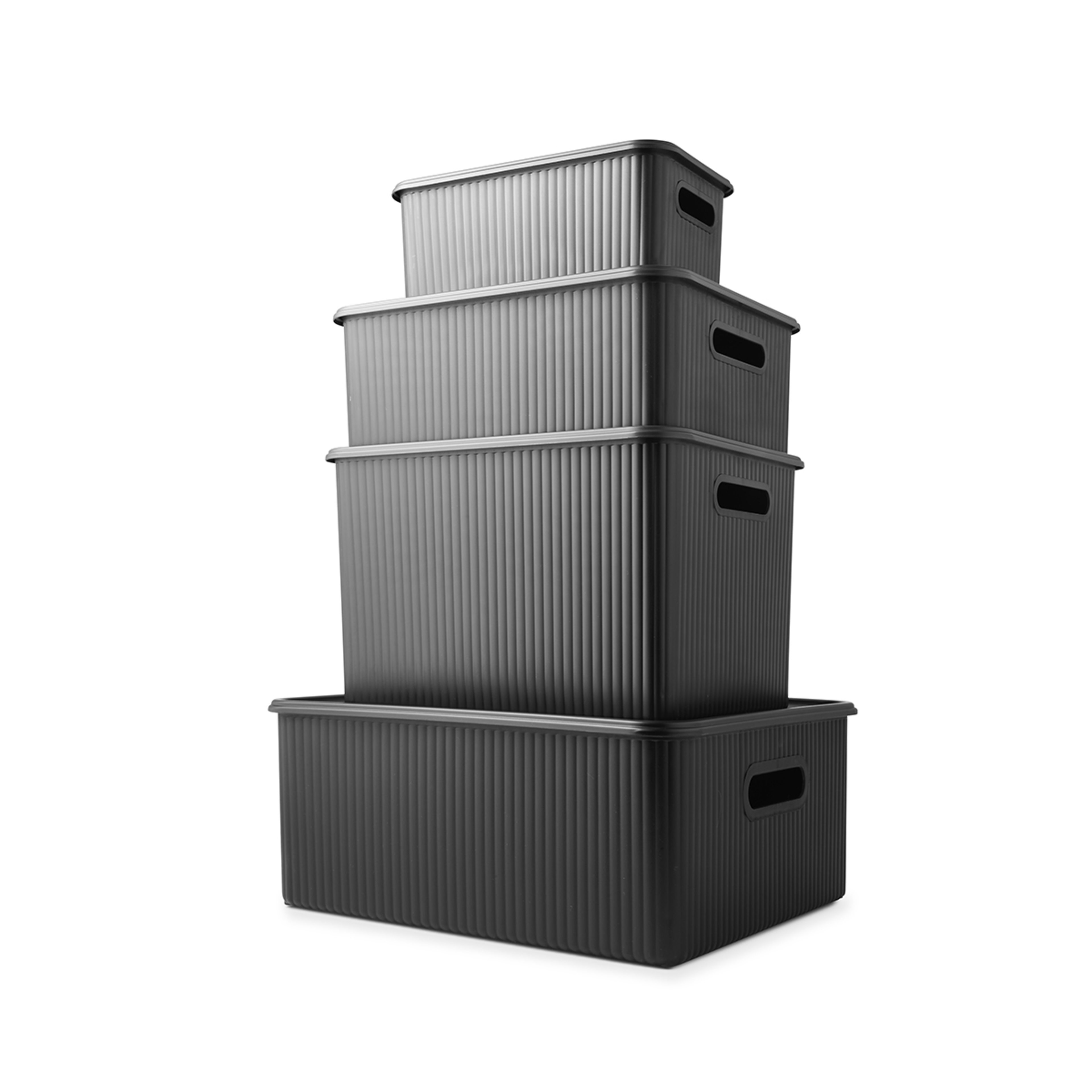 8 19L Ribbed Container - Black, 8 of 10