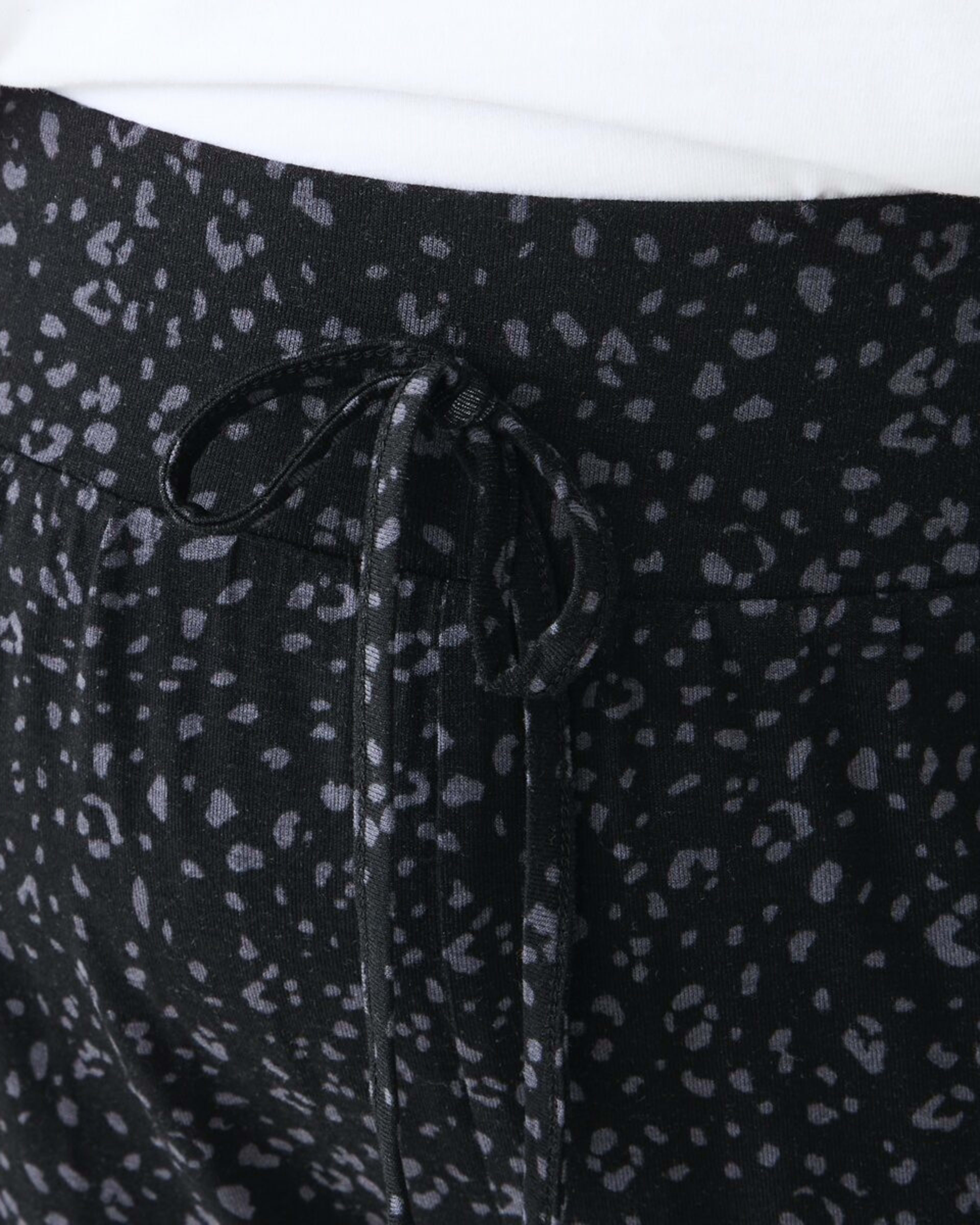 4 Curve Full Length Knit Pants Neo Leopard Black, 4 of 5