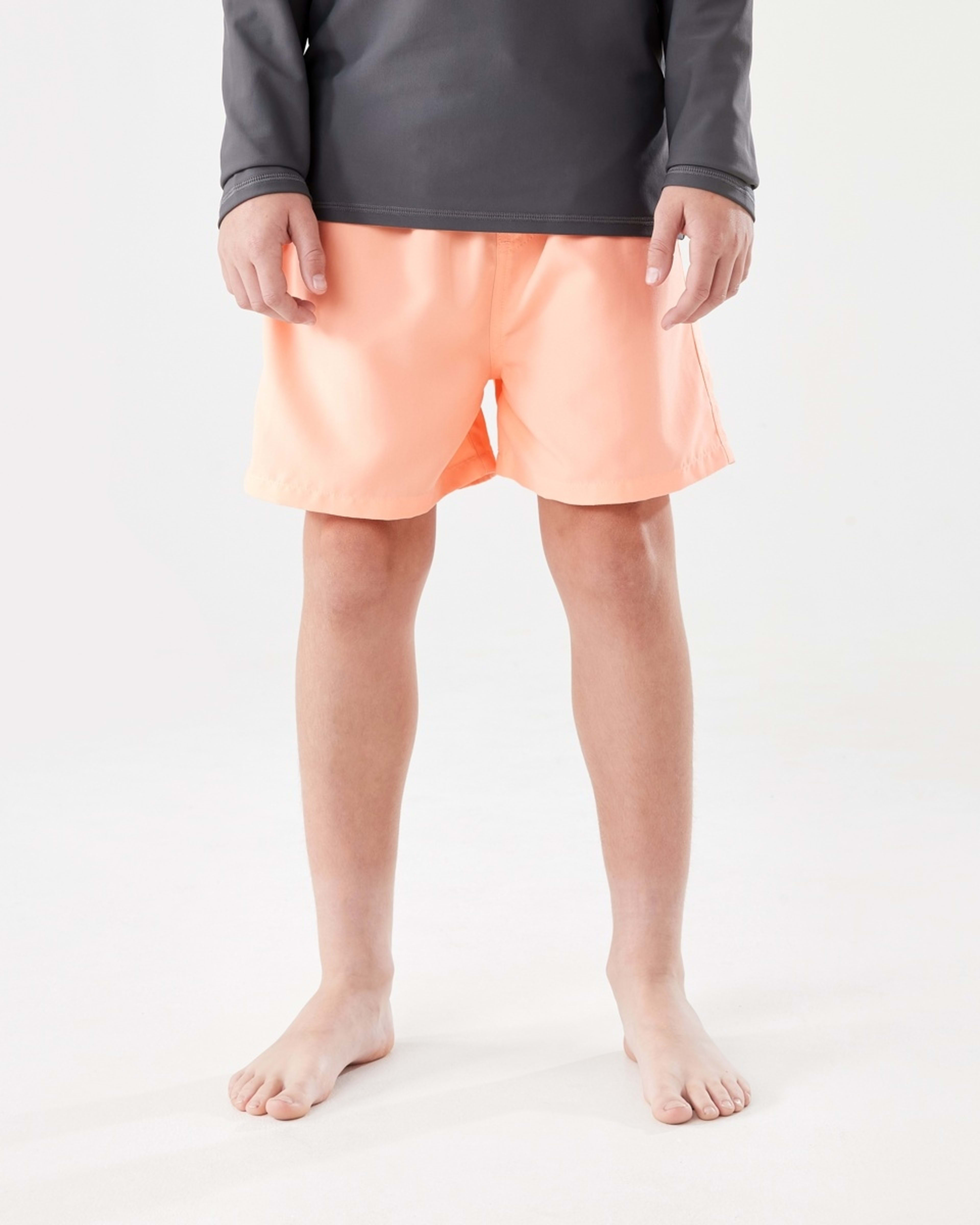 1 Basic Swim Shorts NEON LIGHT ORANGE, 1 of 5