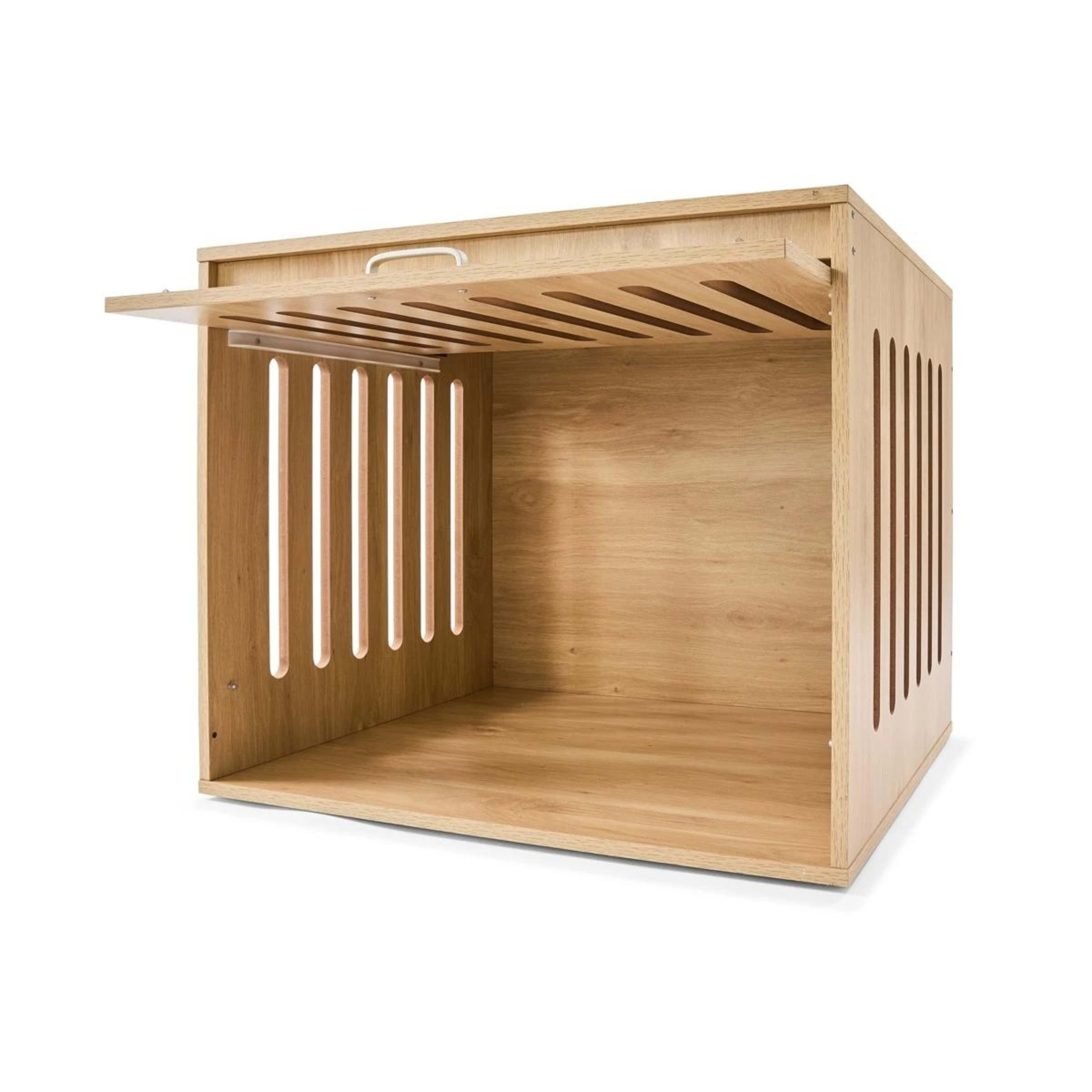 3 Pet Crate Wooden Oak - Medium, 3 of 10