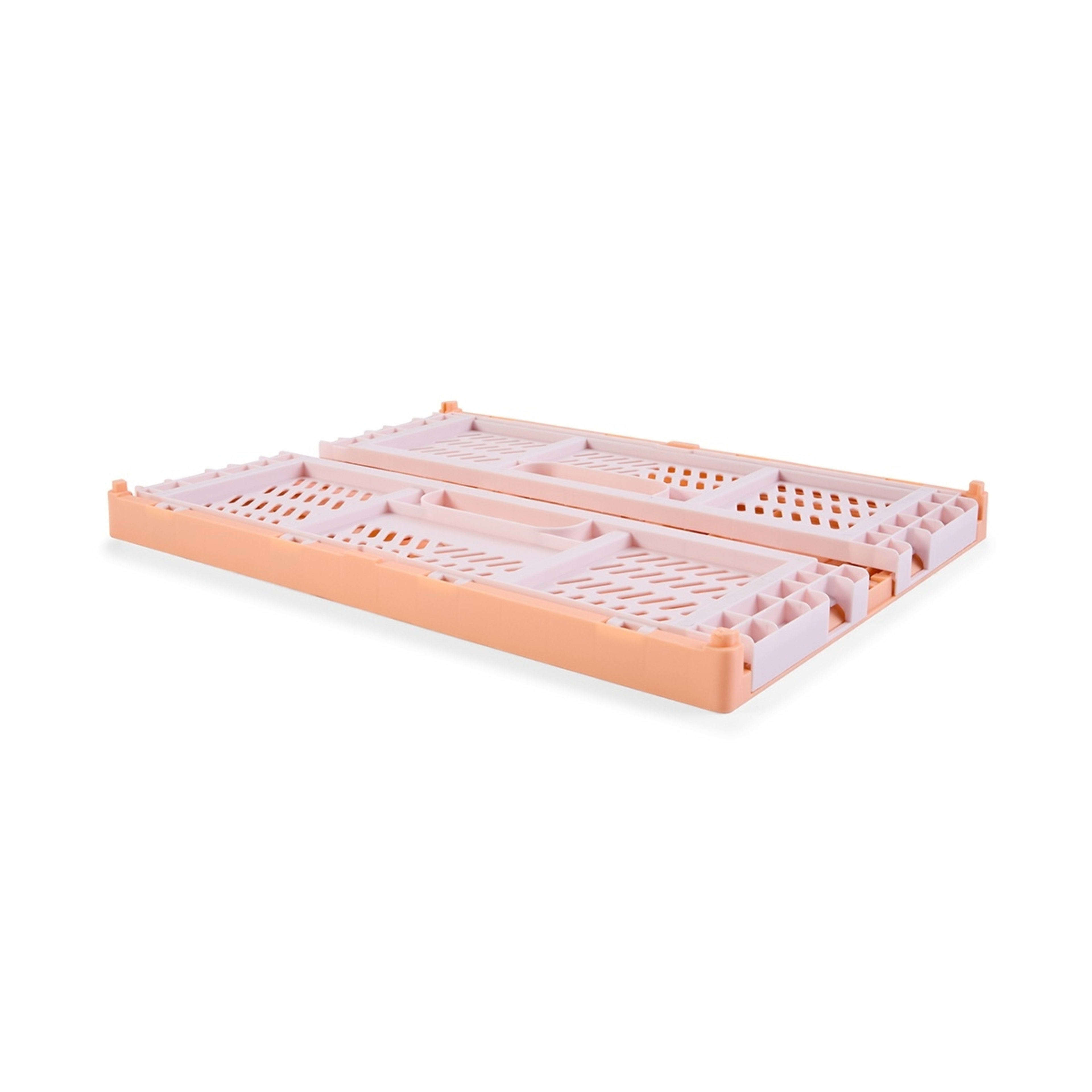 2 15L Collapsible Crate - Medium, Peach, 2 of 10