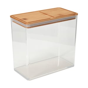 Tall Food Container with Bamboo Lid